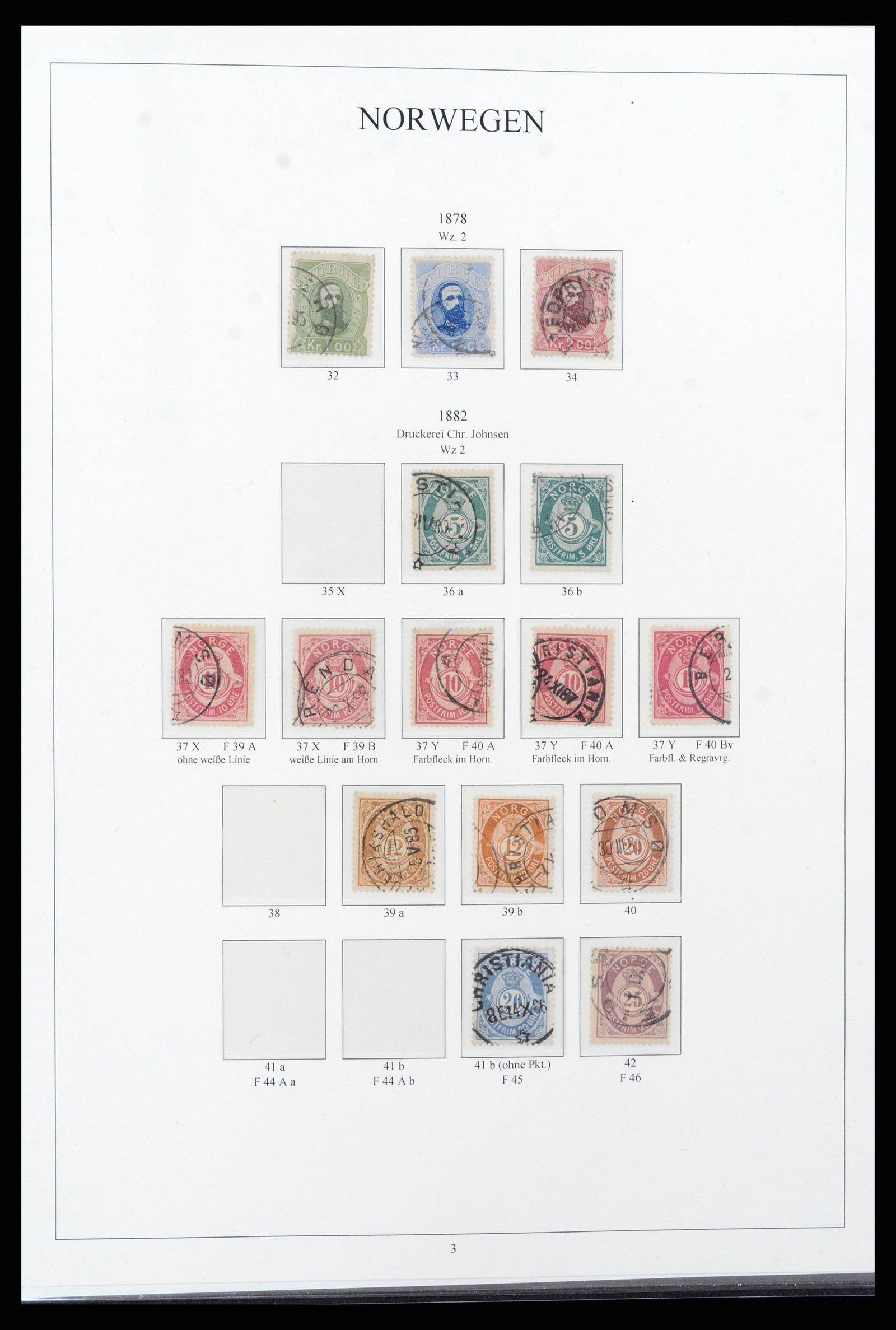 38148 0003 - Stamp collection 38148 Norway 1855-1980.