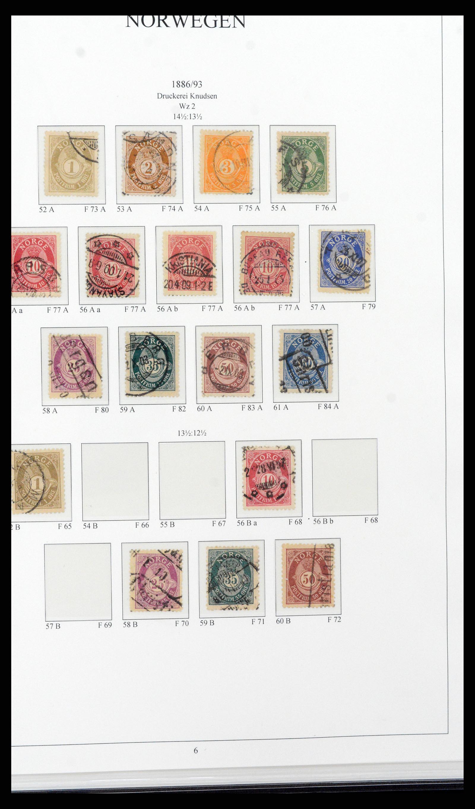 38148 0006 - Stamp collection 38148 Norway 1855-1980.