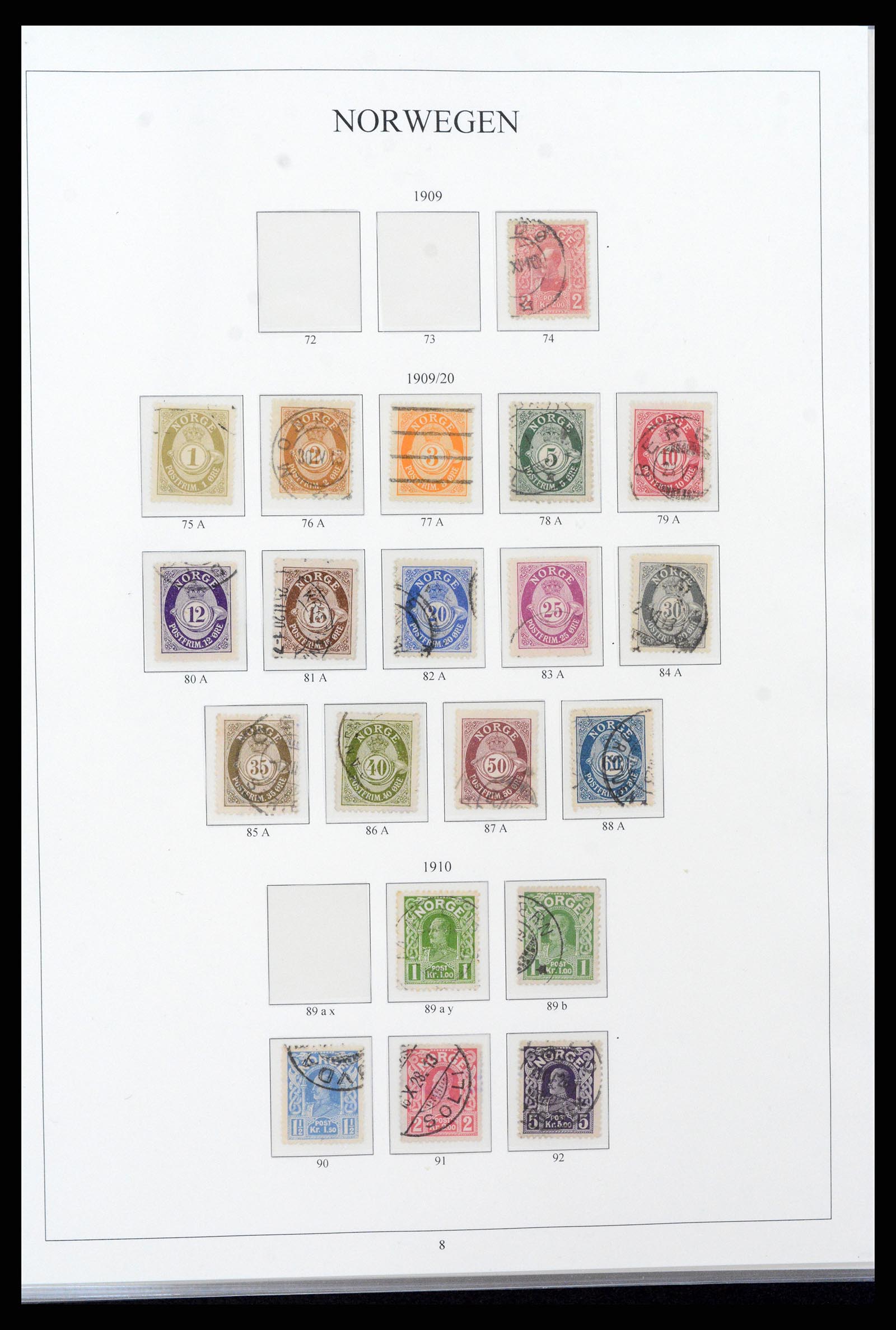 38148 0008 - Stamp collection 38148 Norway 1855-1980.
