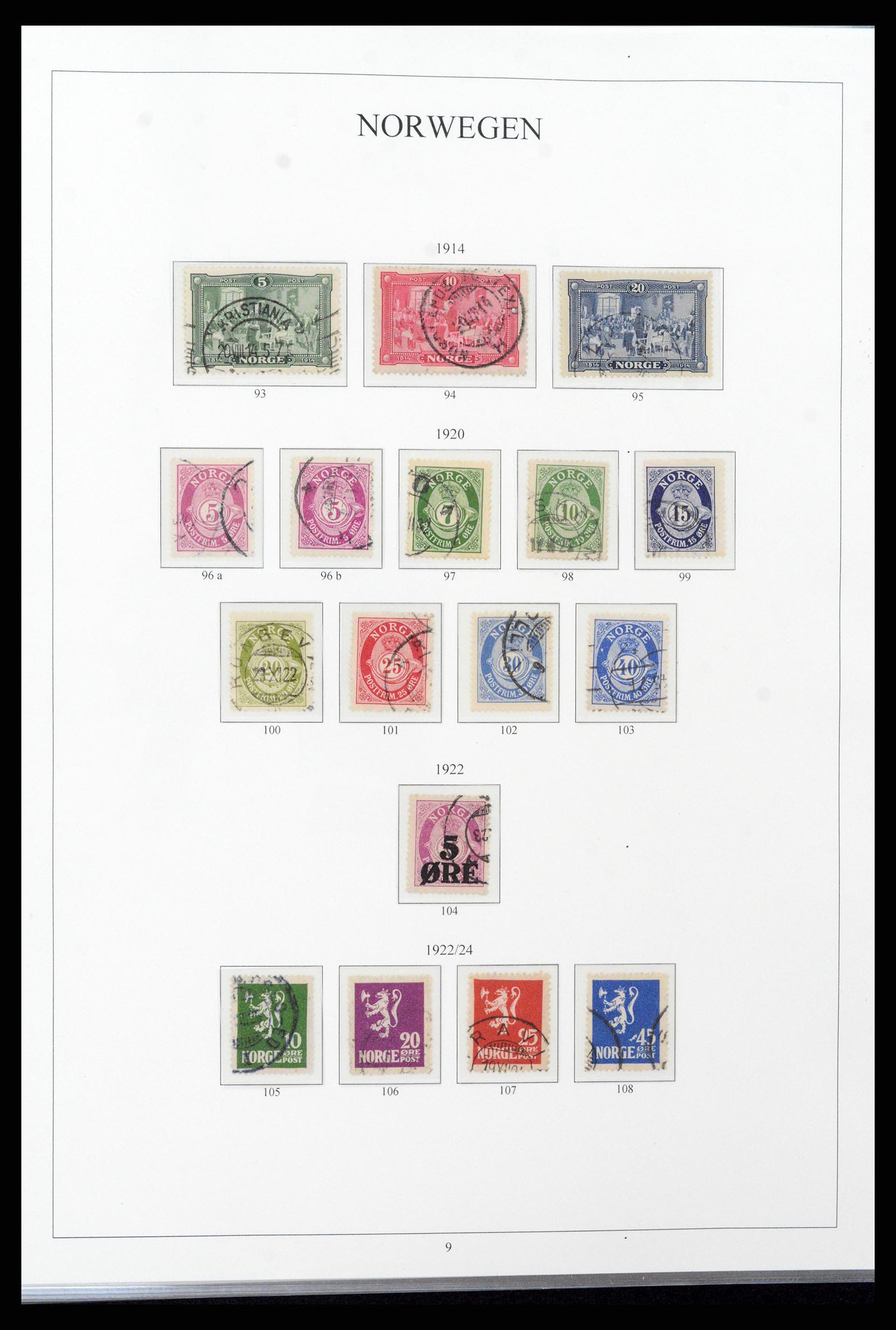 38148 0009 - Stamp collection 38148 Norway 1855-1980.
