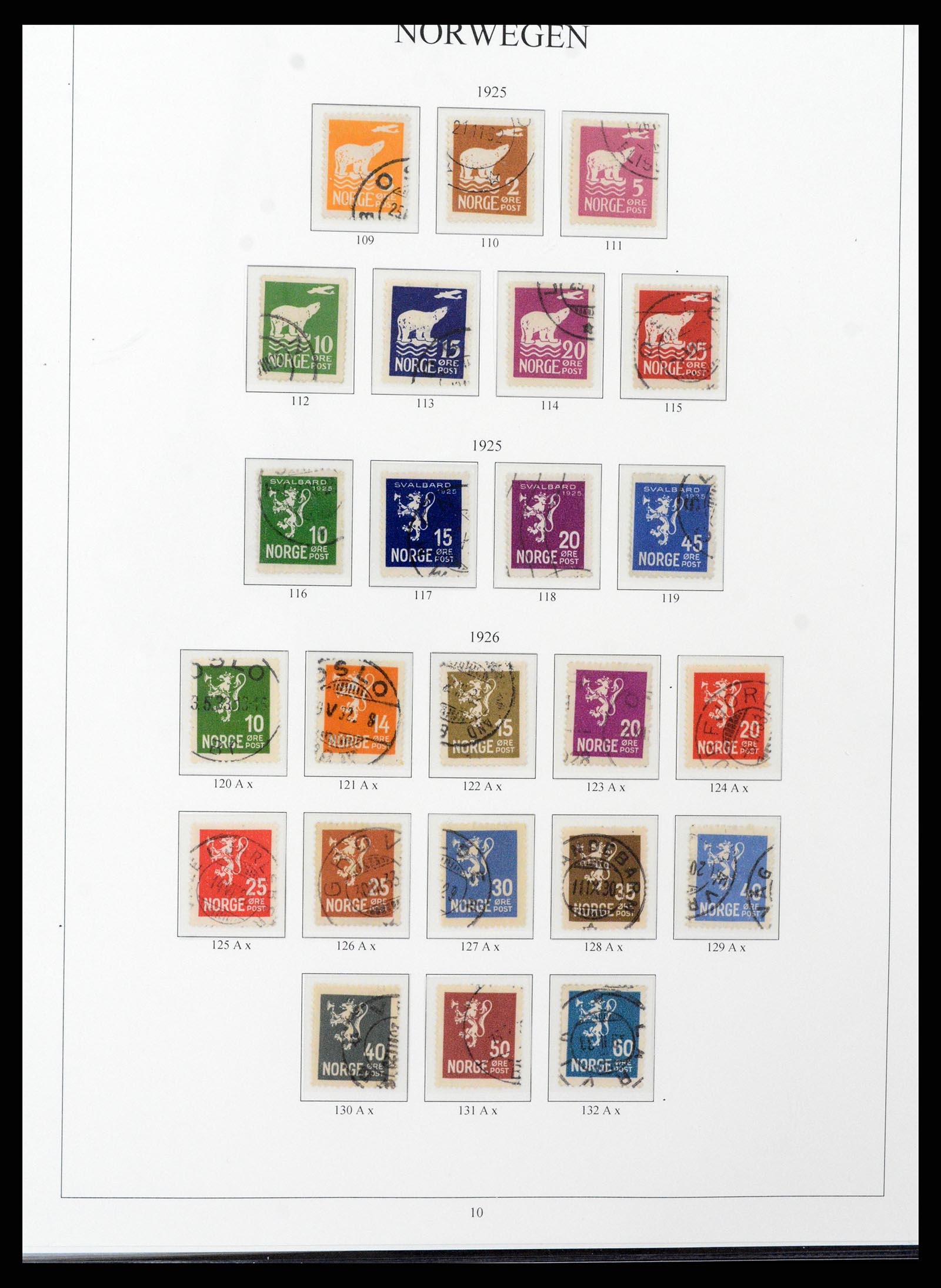 38148 0010 - Stamp collection 38148 Norway 1855-1980.