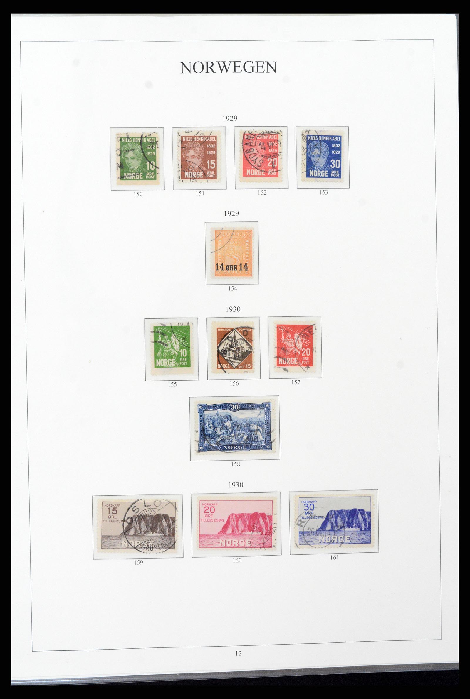 38148 0013 - Stamp collection 38148 Norway 1855-1980.
