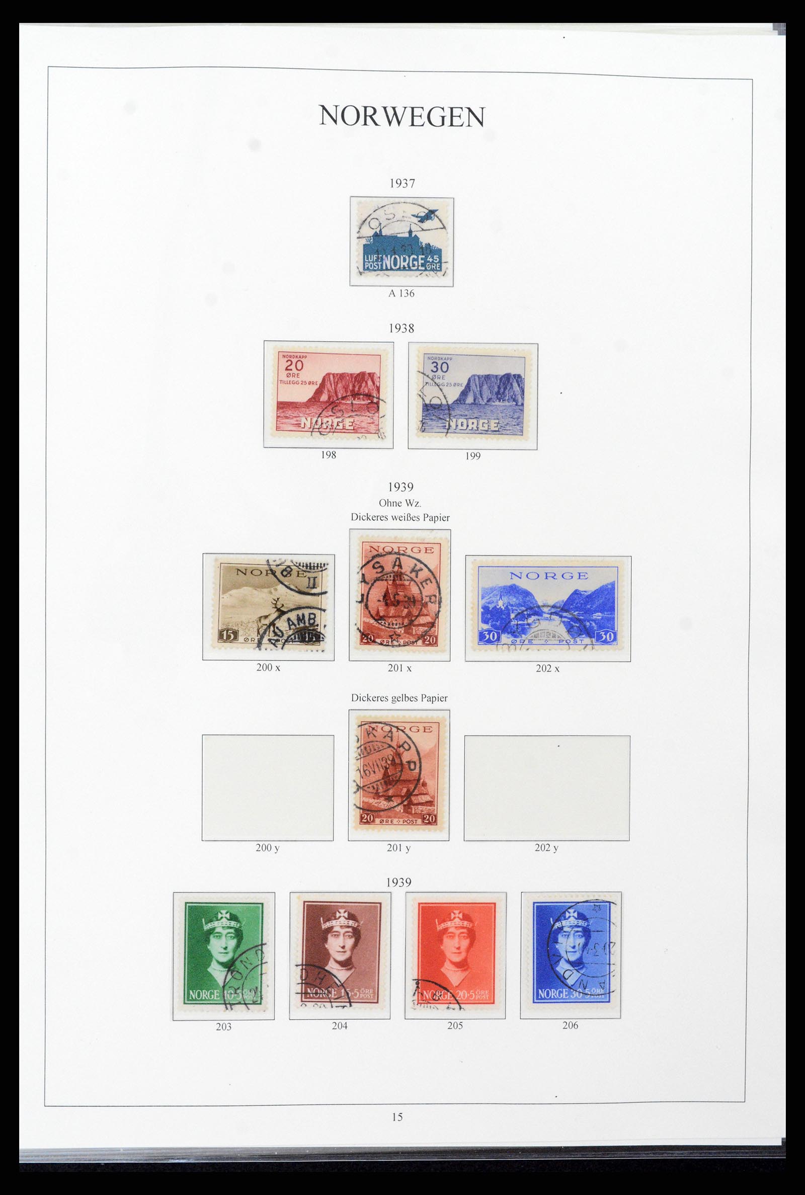 38148 0015 - Stamp collection 38148 Norway 1855-1980.