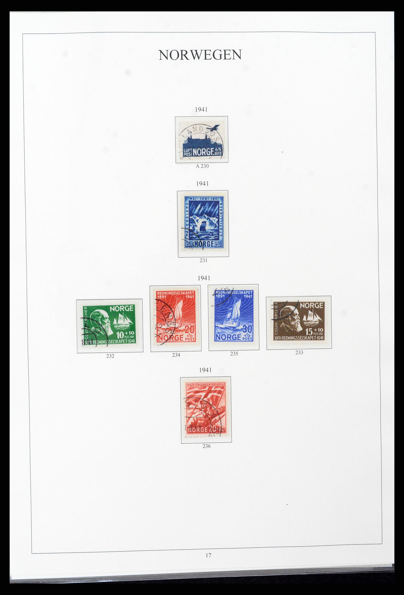 38148 0017 - Stamp collection 38148 Norway 1855-1980.