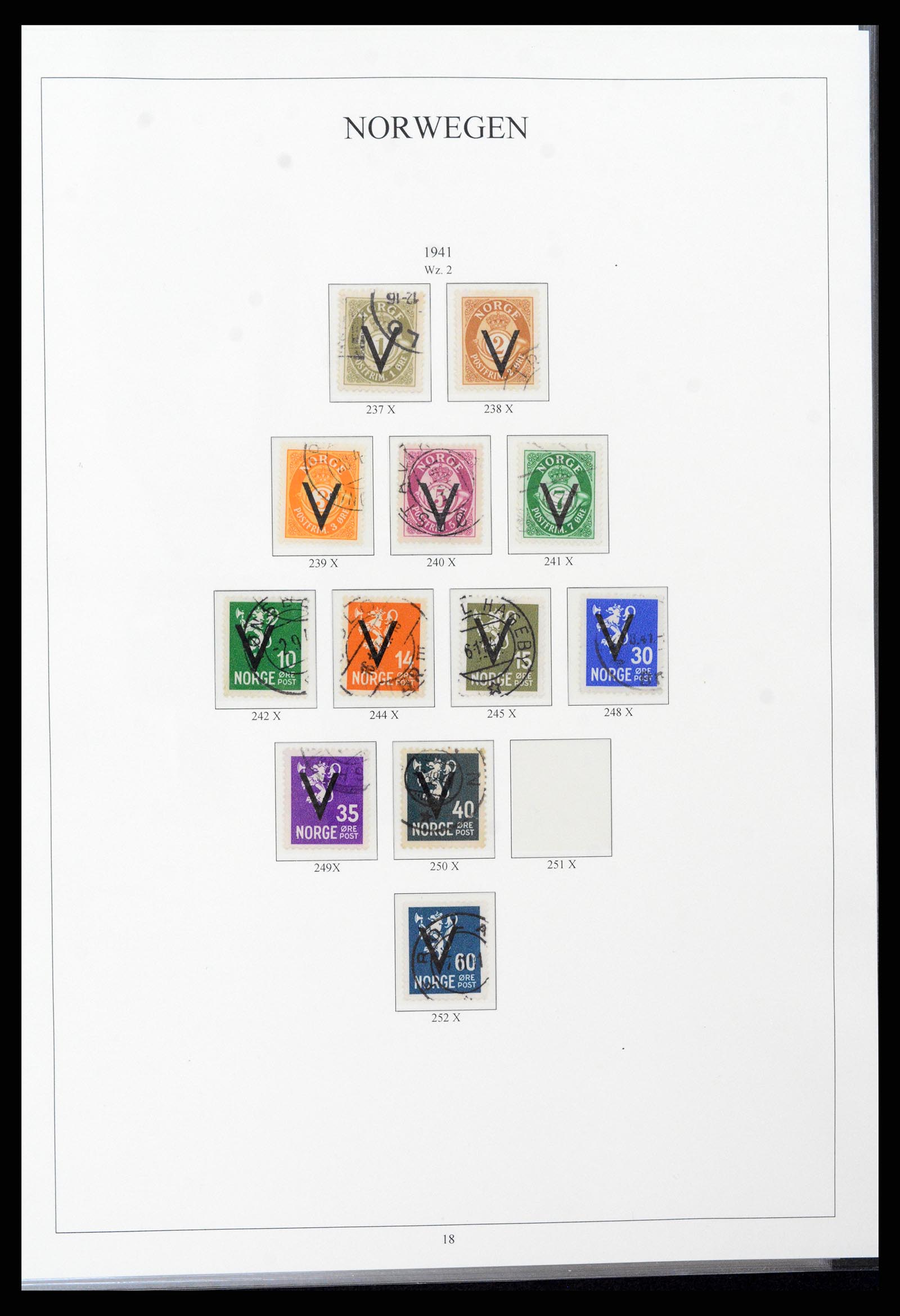 38148 0018 - Stamp collection 38148 Norway 1855-1980.