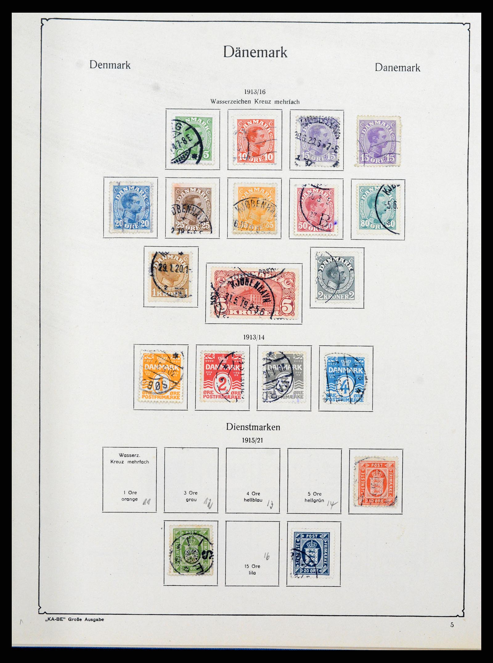 38149 0004 - Postzegelverzameling 38149 Denemarken 1853-1973.