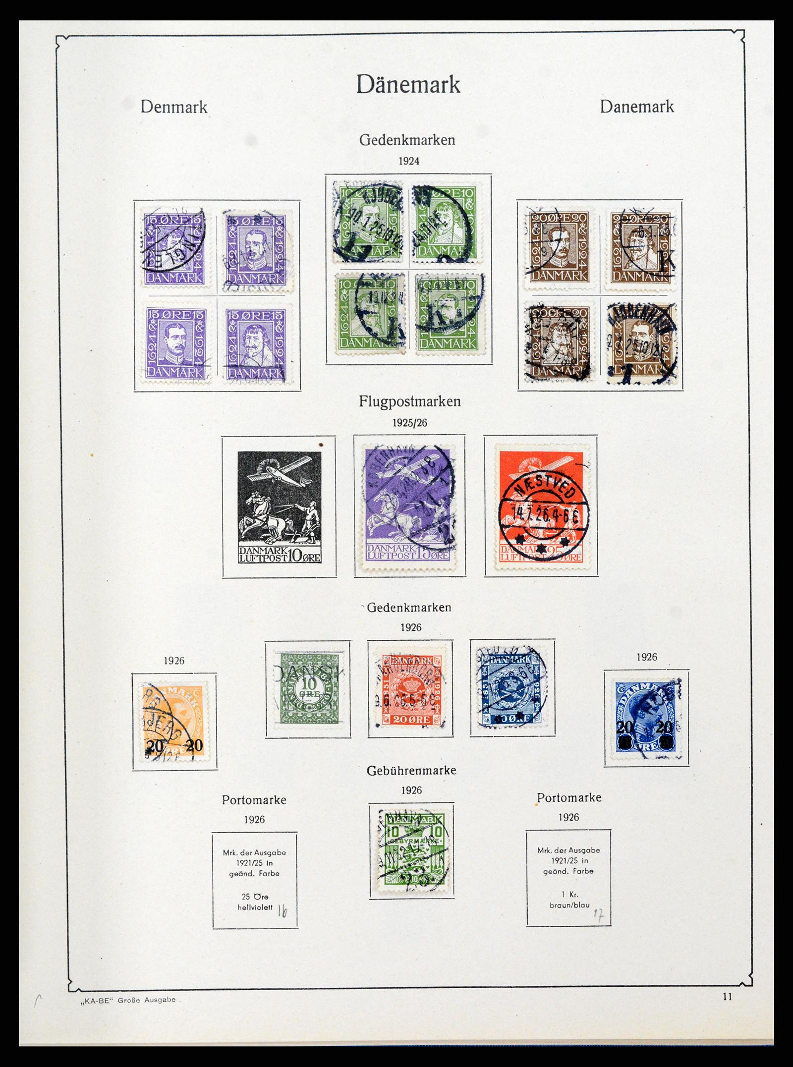 38149 0008 - Postzegelverzameling 38149 Denemarken 1853-1973.