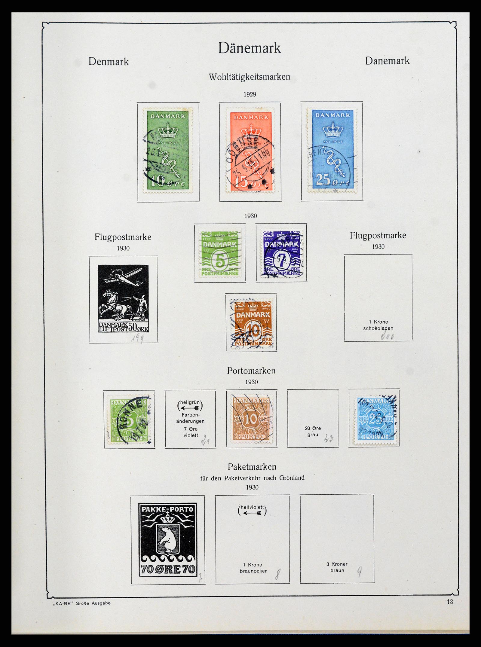 38149 0010 - Postzegelverzameling 38149 Denemarken 1853-1973.