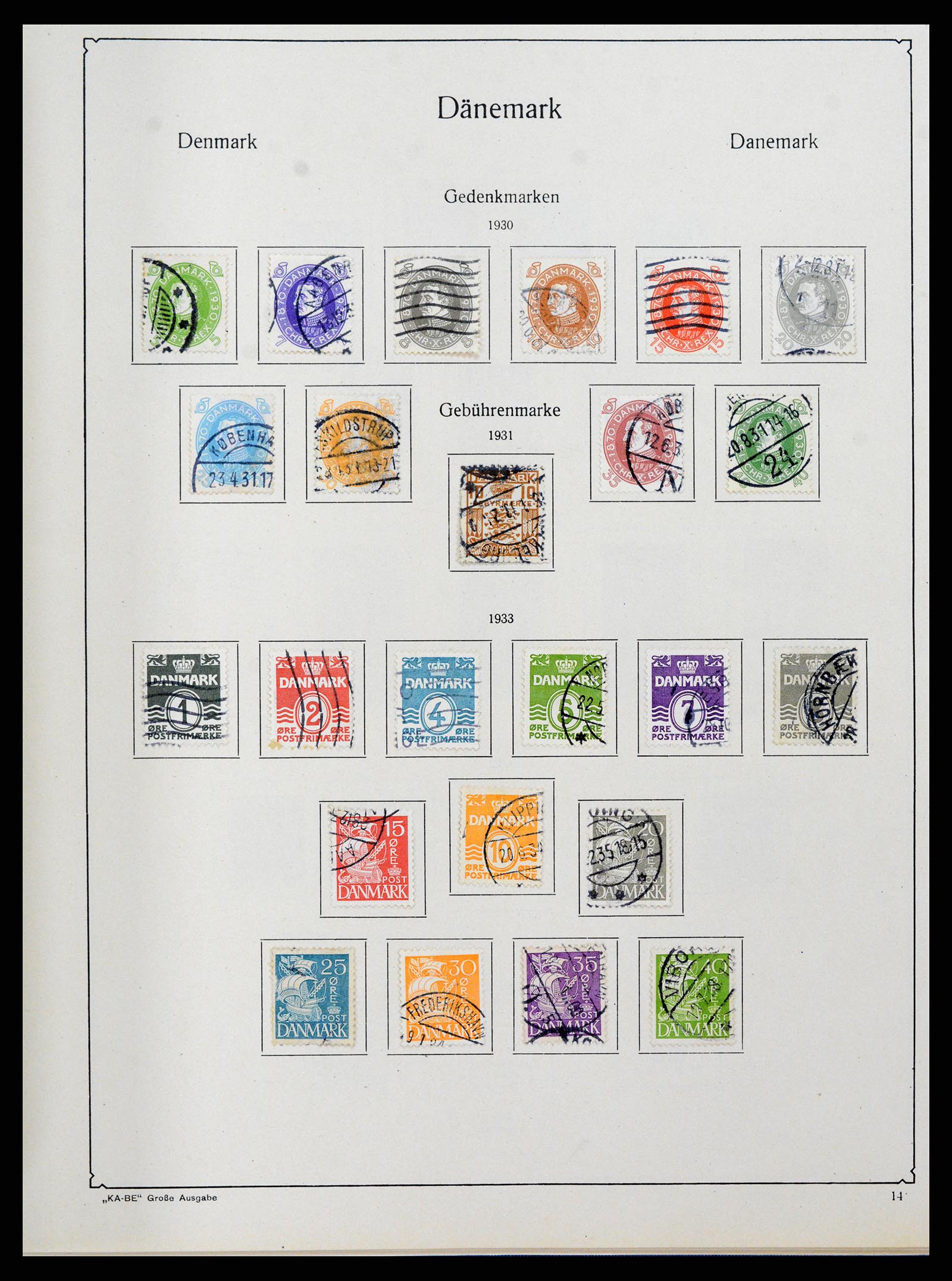 38149 0011 - Postzegelverzameling 38149 Denemarken 1853-1973.