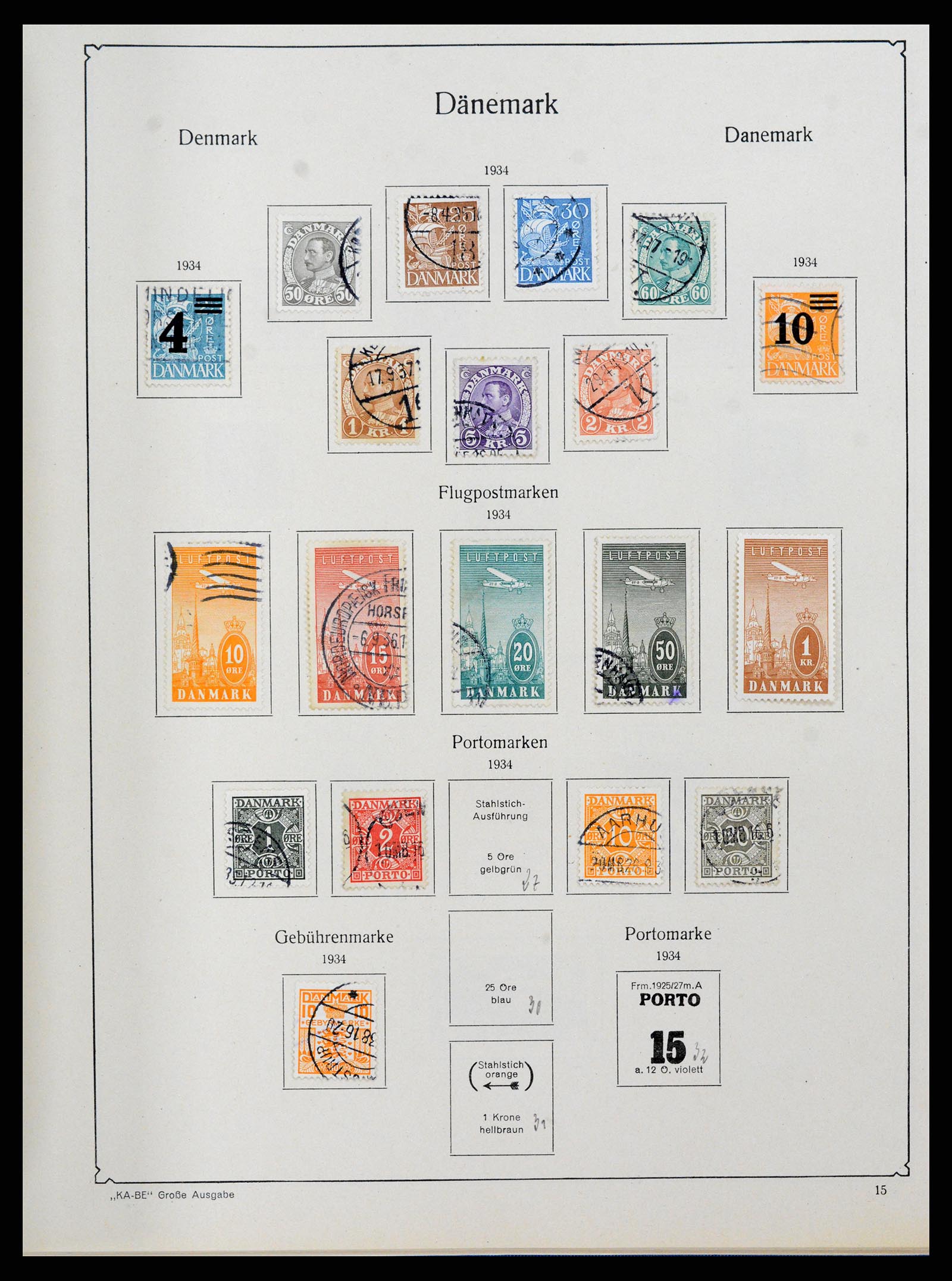 38149 0012 - Postzegelverzameling 38149 Denemarken 1853-1973.
