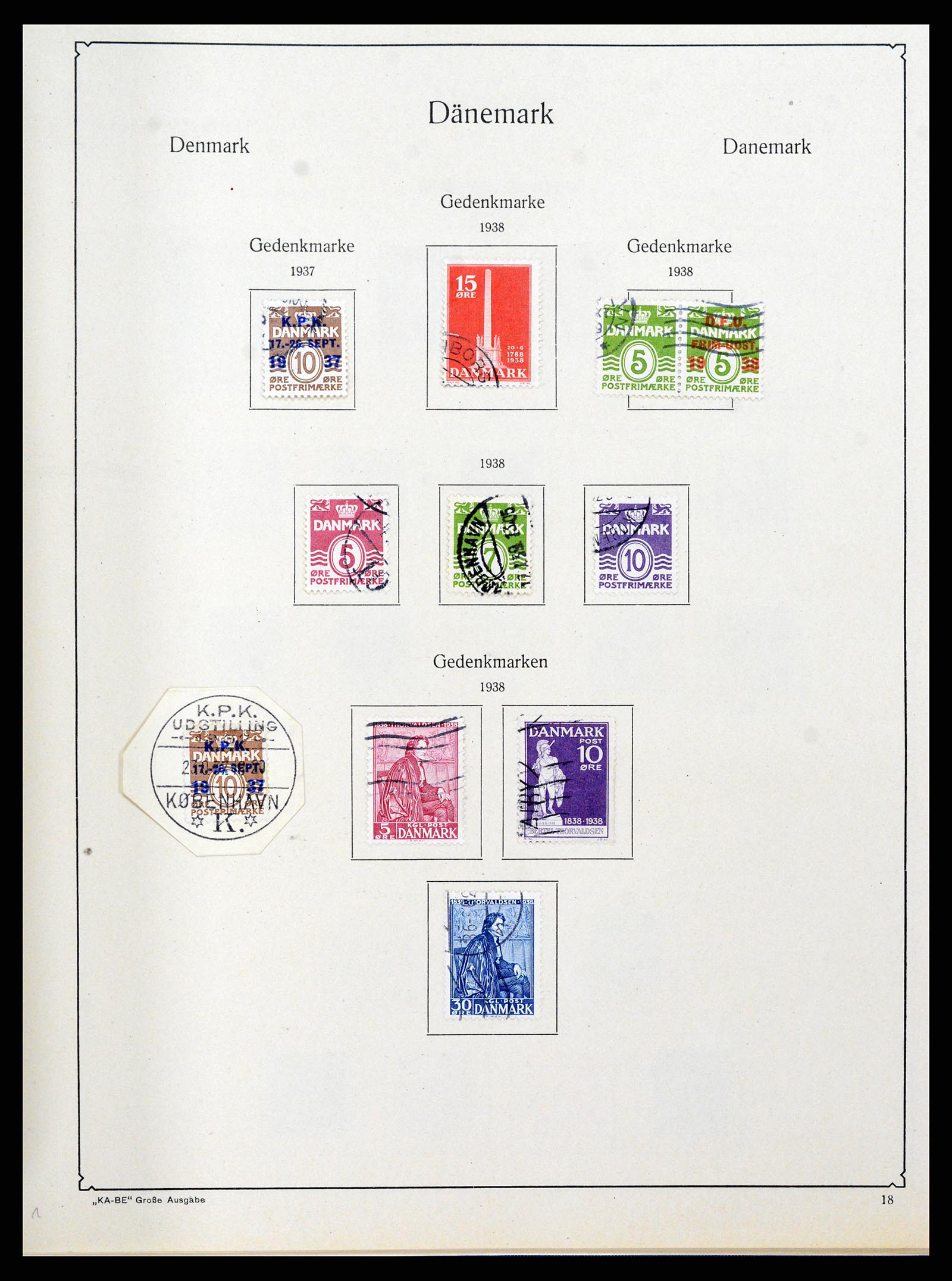 38149 0015 - Postzegelverzameling 38149 Denemarken 1853-1973.