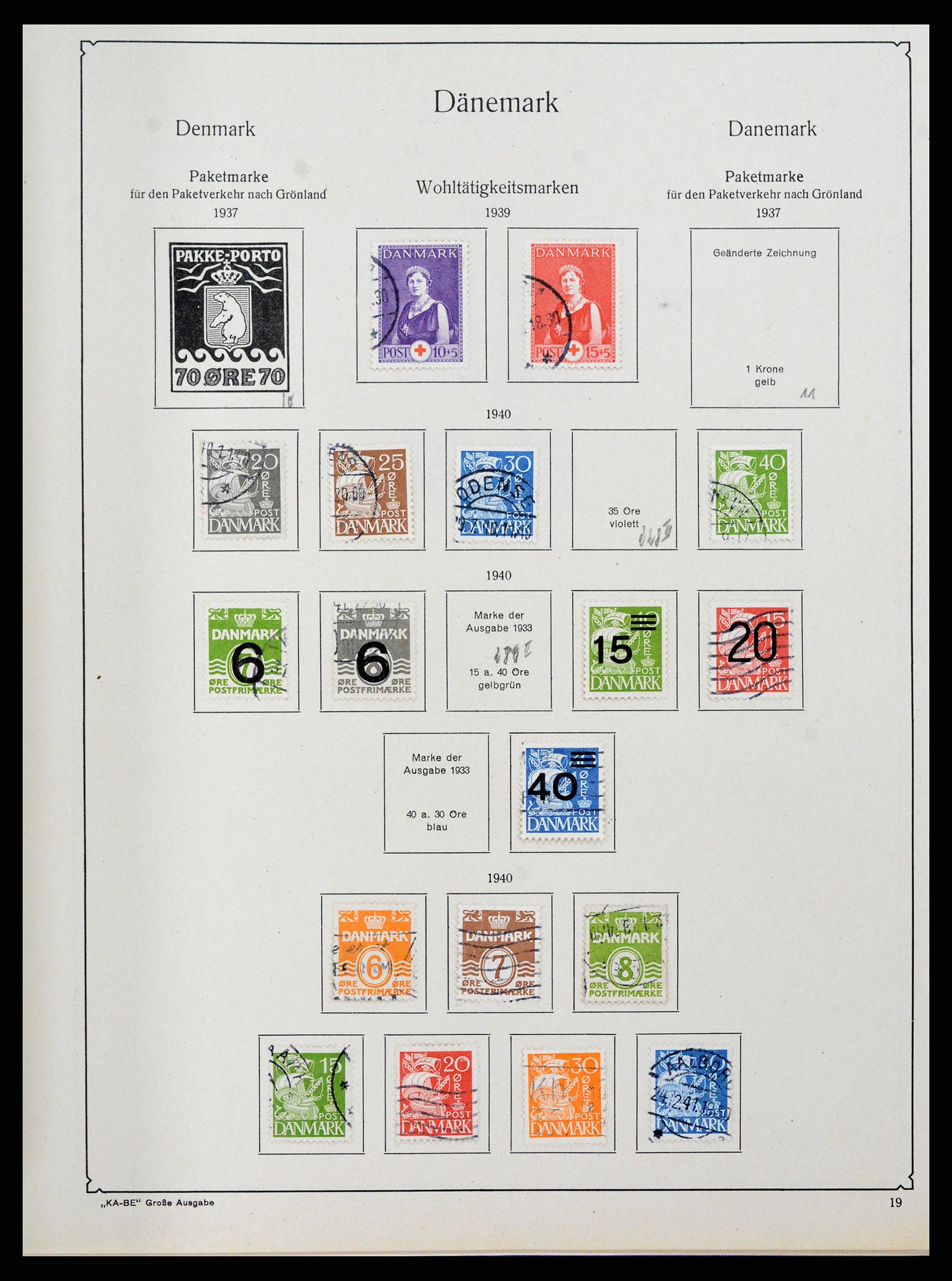 38149 0016 - Postzegelverzameling 38149 Denemarken 1853-1973.