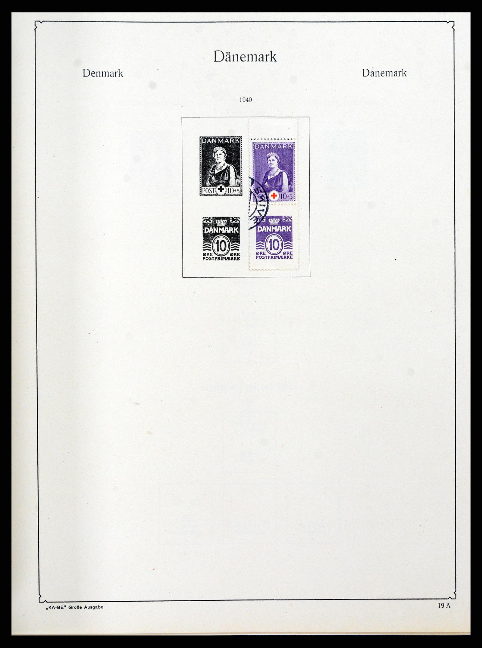 38149 0017 - Postzegelverzameling 38149 Denemarken 1853-1973.