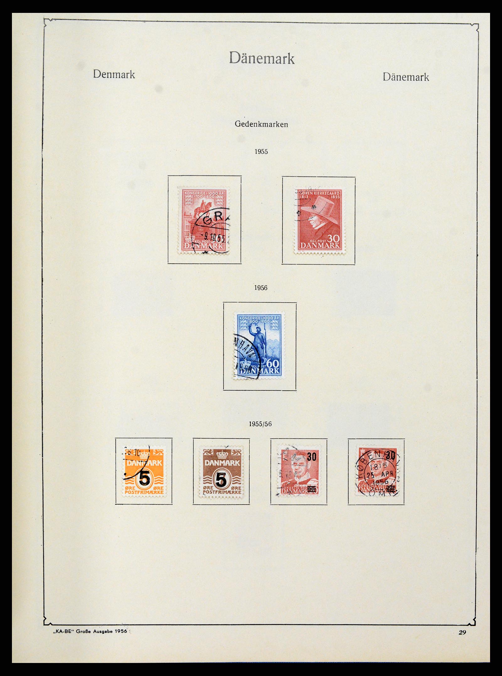 38149 0027 - Postzegelverzameling 38149 Denemarken 1853-1973.