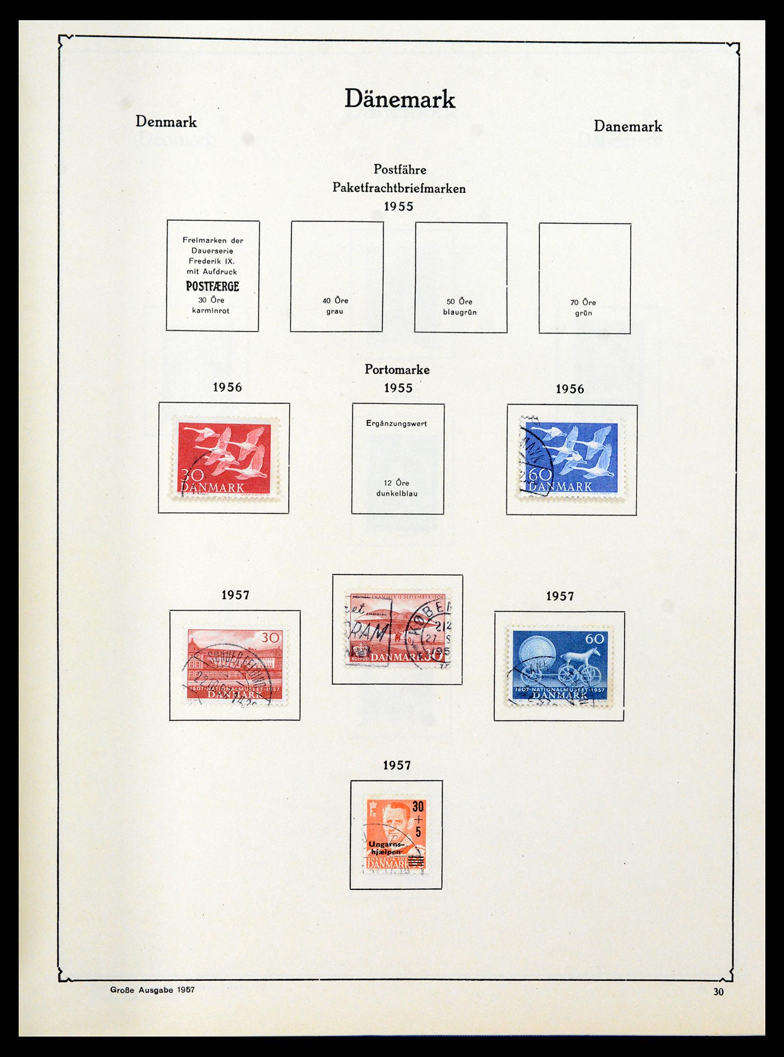 38149 0028 - Postzegelverzameling 38149 Denemarken 1853-1973.
