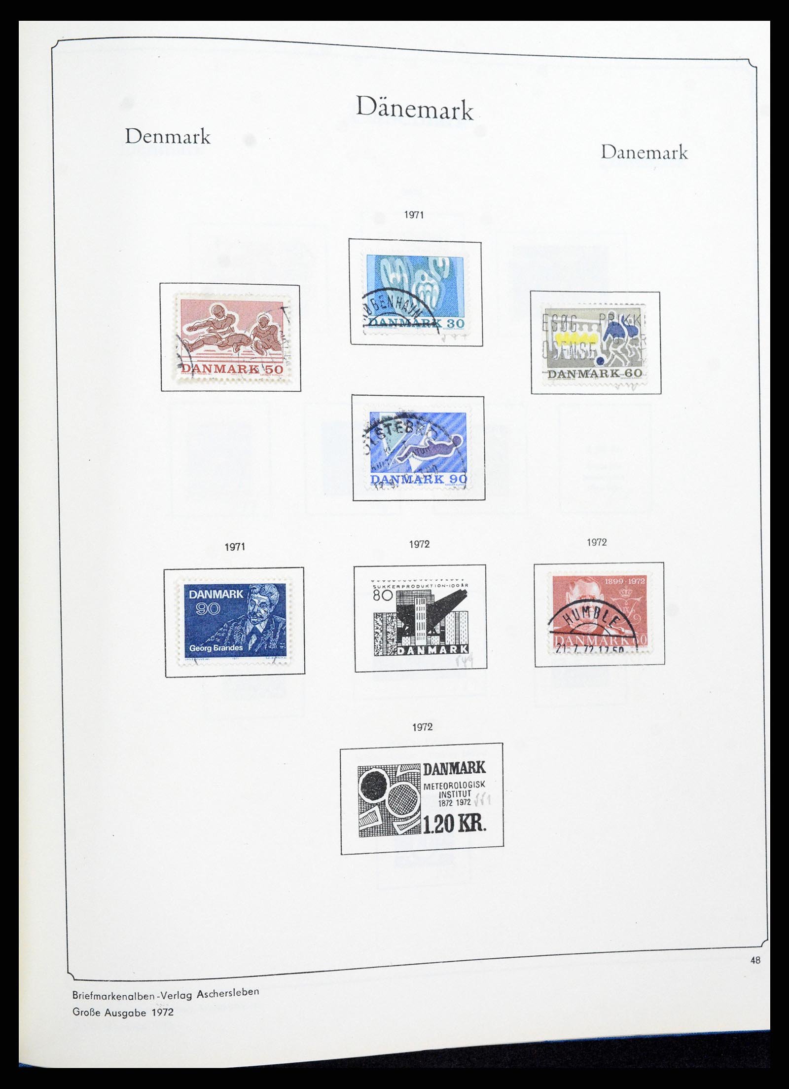 38149 0046 - Postzegelverzameling 38149 Denemarken 1853-1973.
