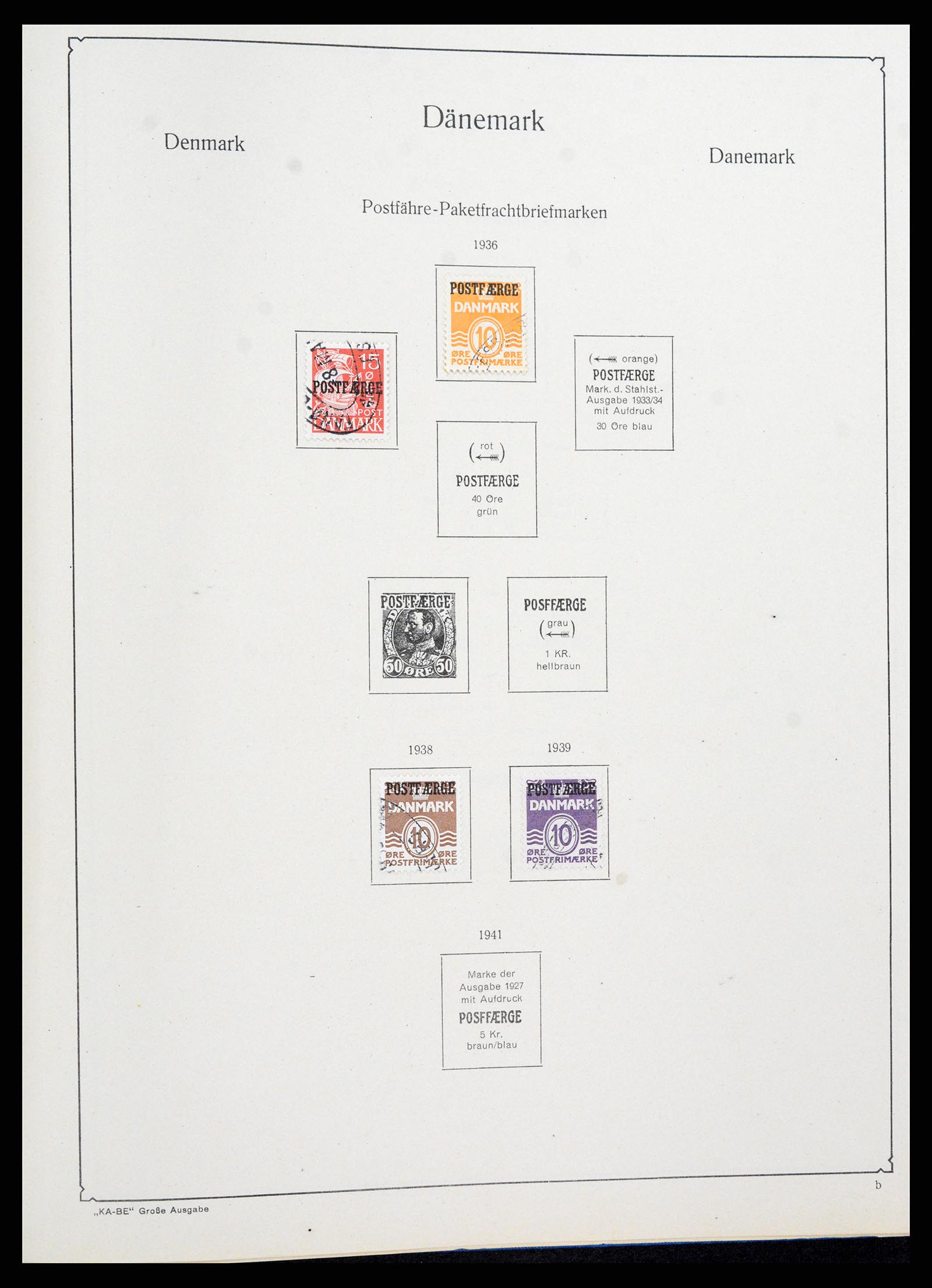 38149 0052 - Postzegelverzameling 38149 Denemarken 1853-1973.