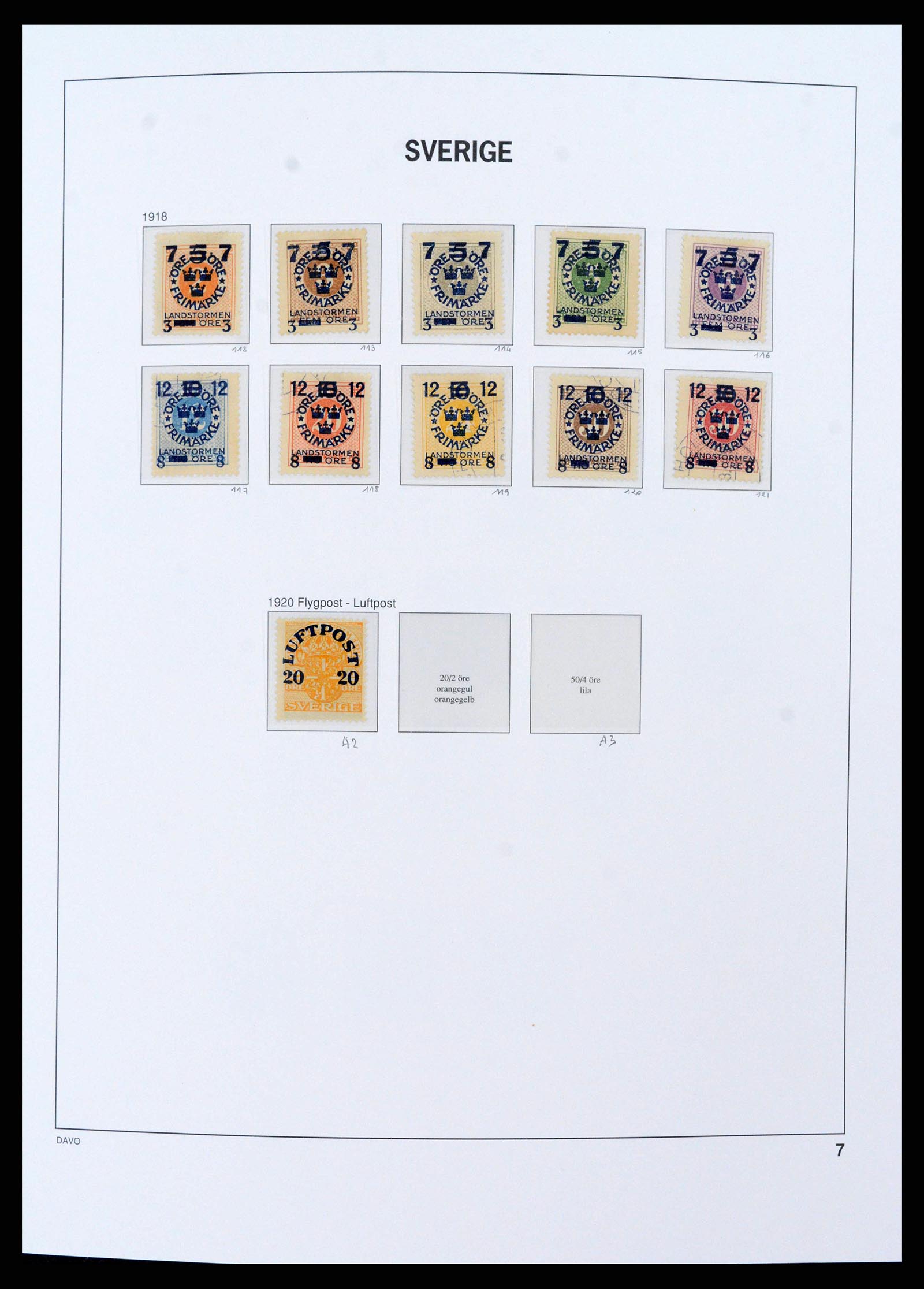 38151 0007 - Postzegelverzameling 38151 Zweden 1855-2016.