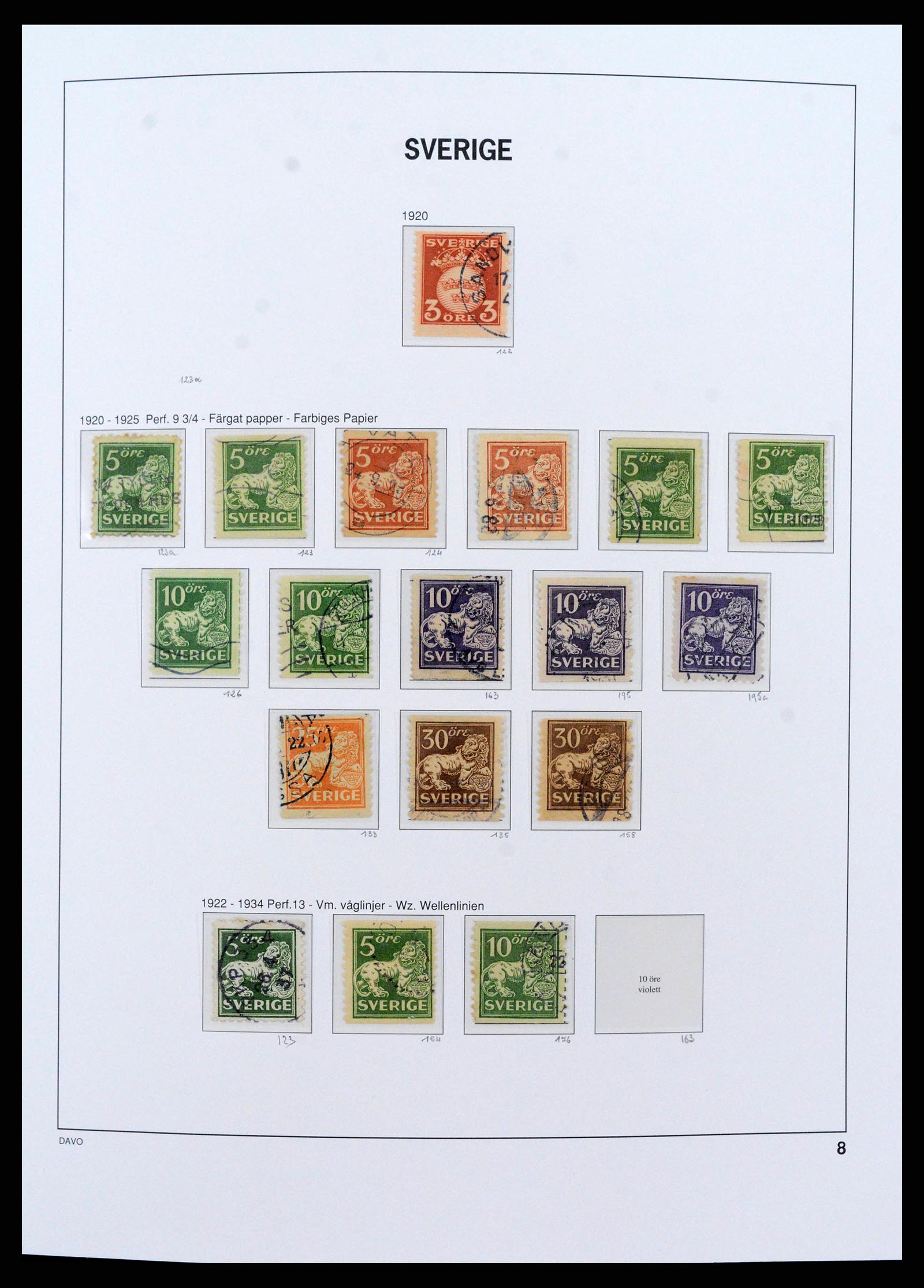 38151 0008 - Postzegelverzameling 38151 Zweden 1855-2016.