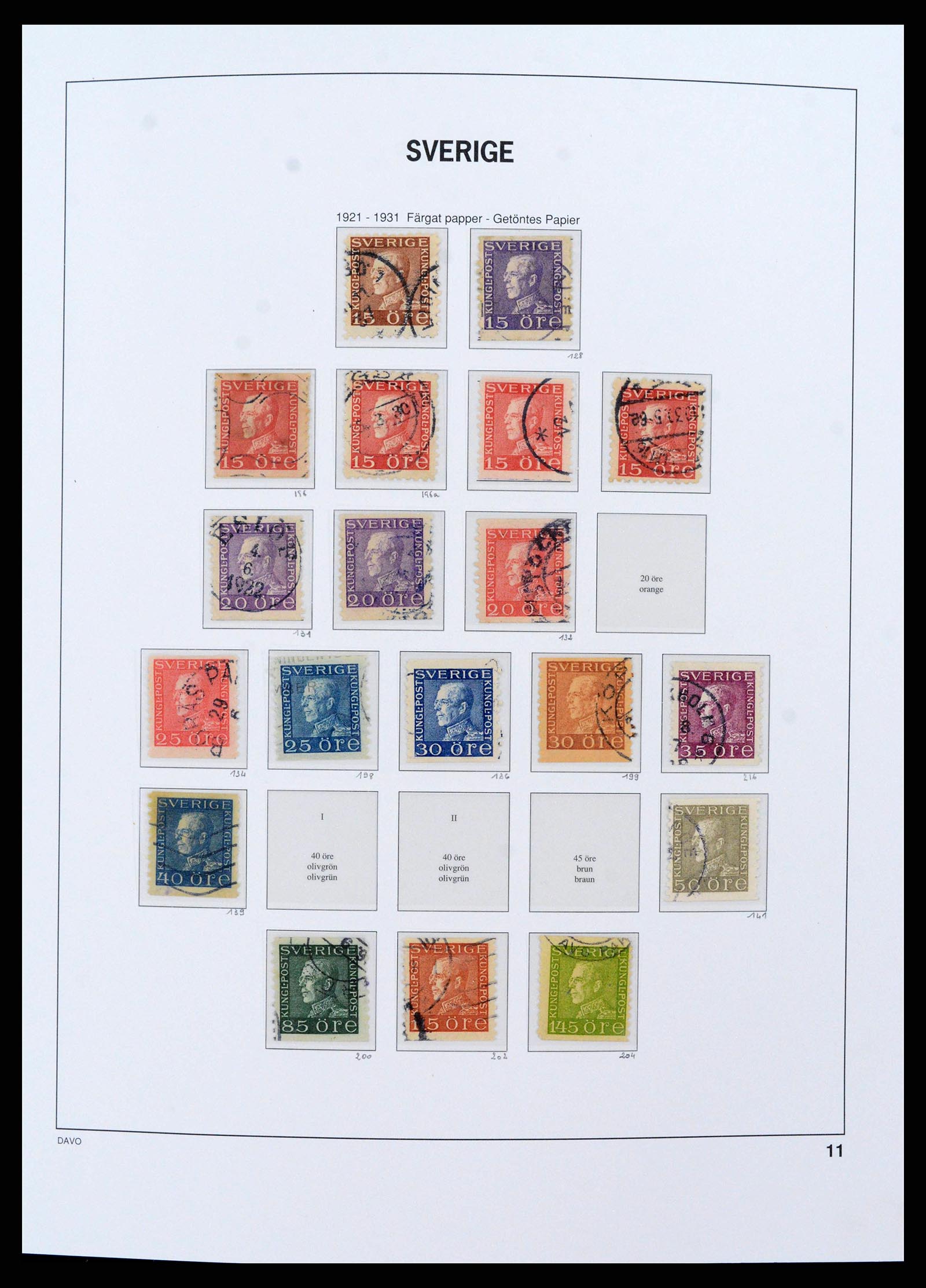 38151 0011 - Postzegelverzameling 38151 Zweden 1855-2016.