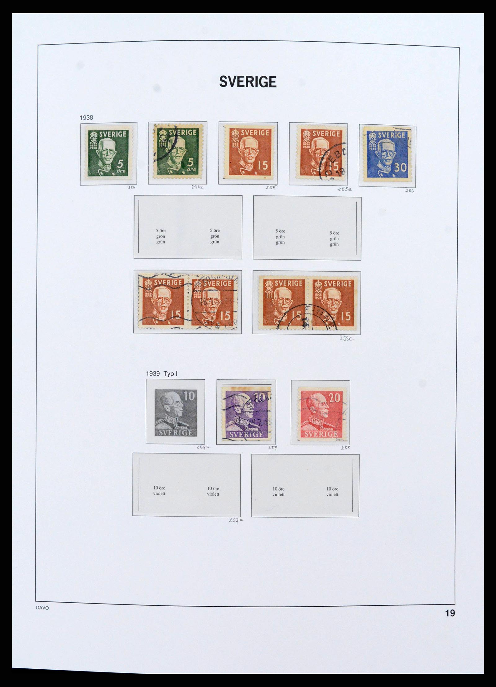 38151 0020 - Postzegelverzameling 38151 Zweden 1855-2016.