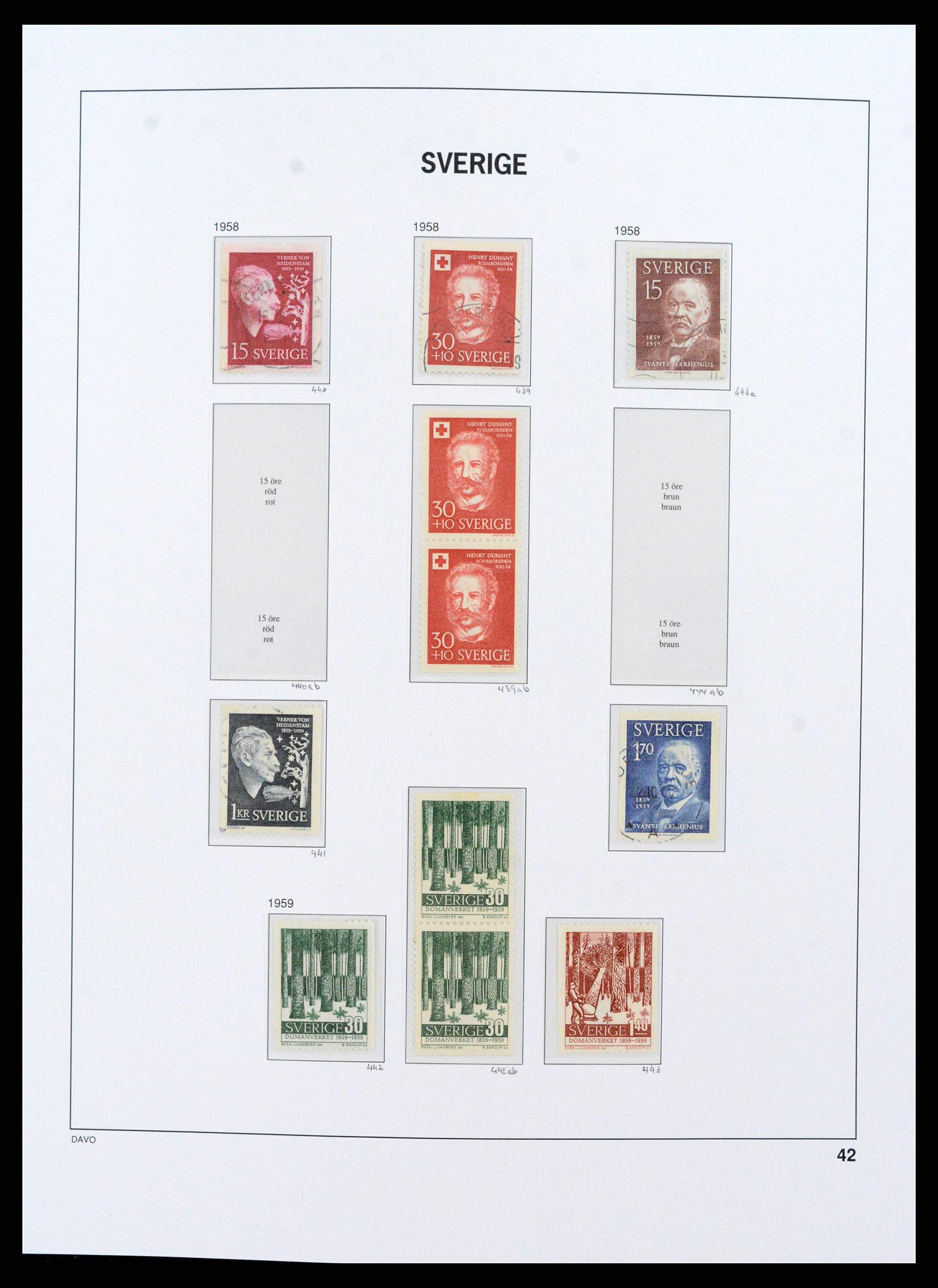 38151 0043 - Stamp collection 38151 Sweden 1855-2016.