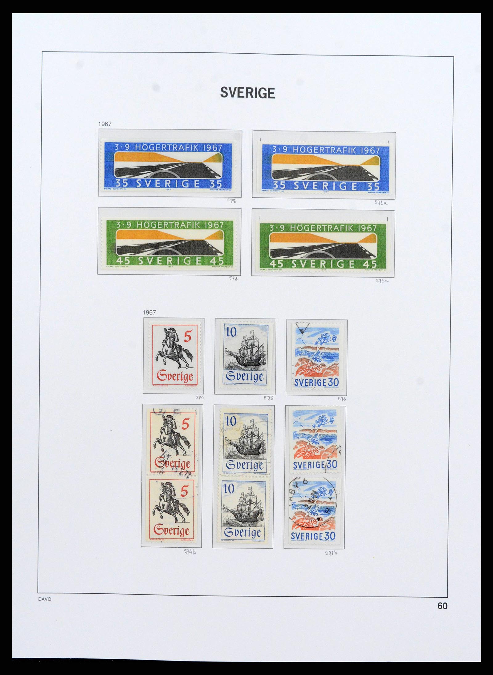 38151 0061 - Postzegelverzameling 38151 Zweden 1855-2016.