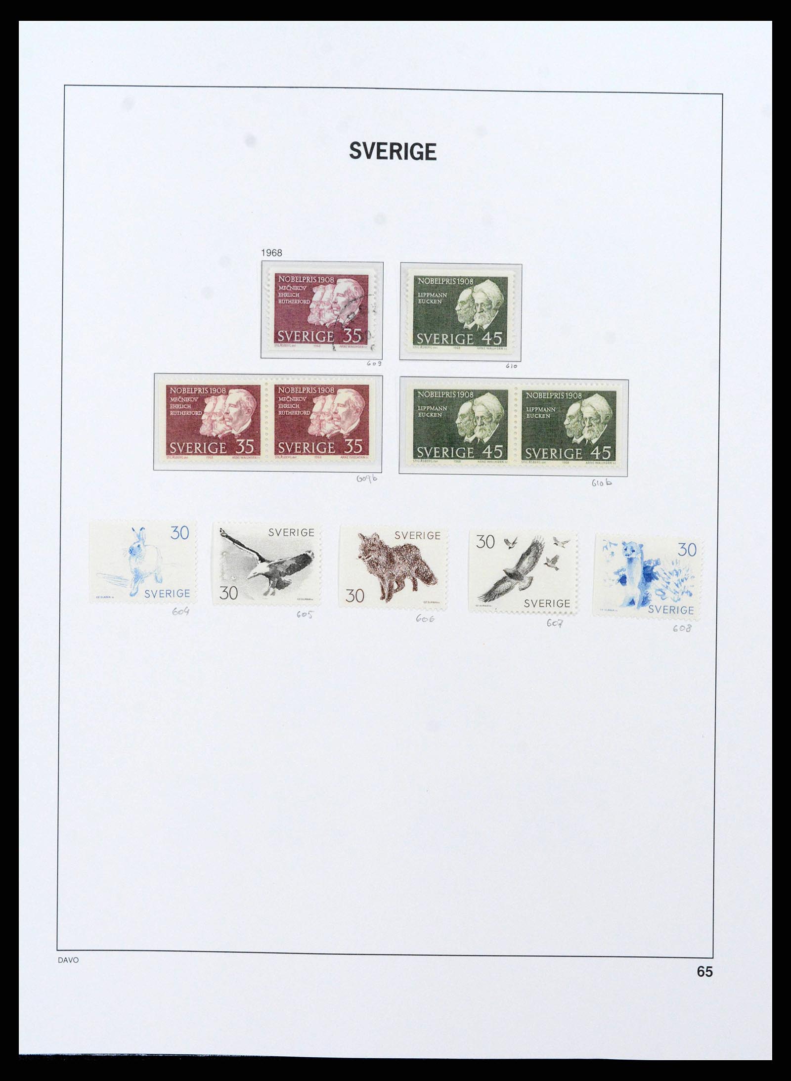 38151 0066 - Postzegelverzameling 38151 Zweden 1855-2016.
