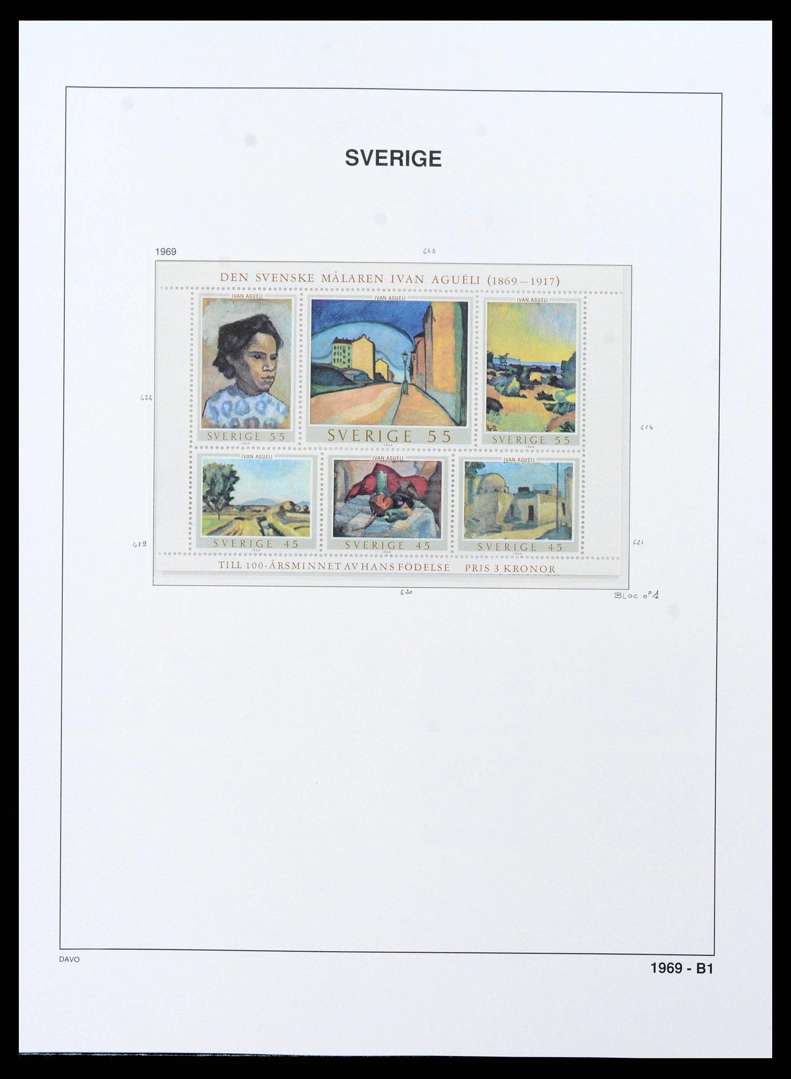 38151 0071 - Postzegelverzameling 38151 Zweden 1855-2016.