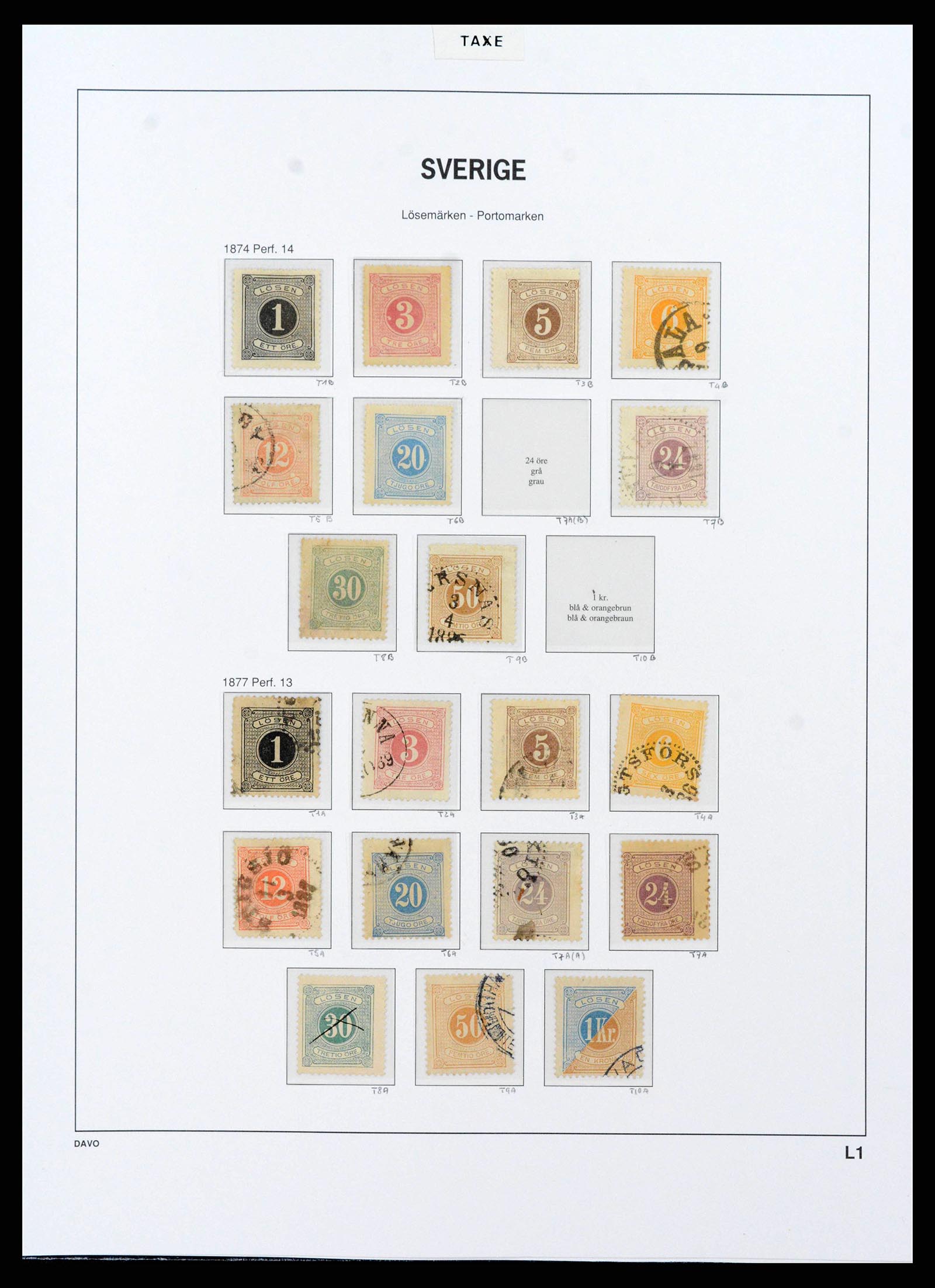 38151 0073 - Postzegelverzameling 38151 Zweden 1855-2016.