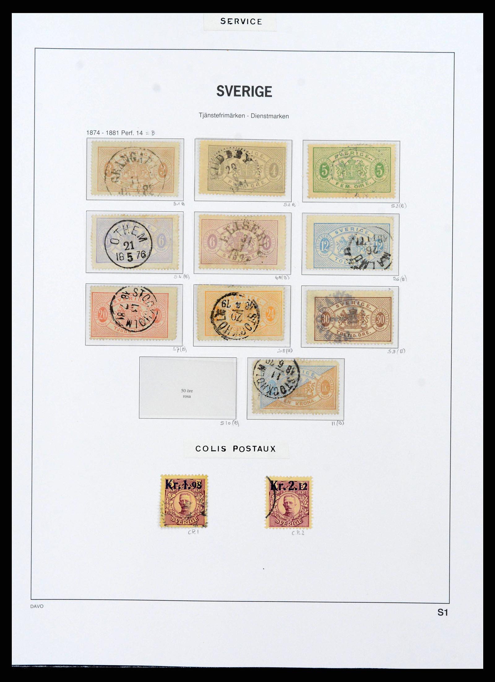 38151 0074 - Postzegelverzameling 38151 Zweden 1855-2016.