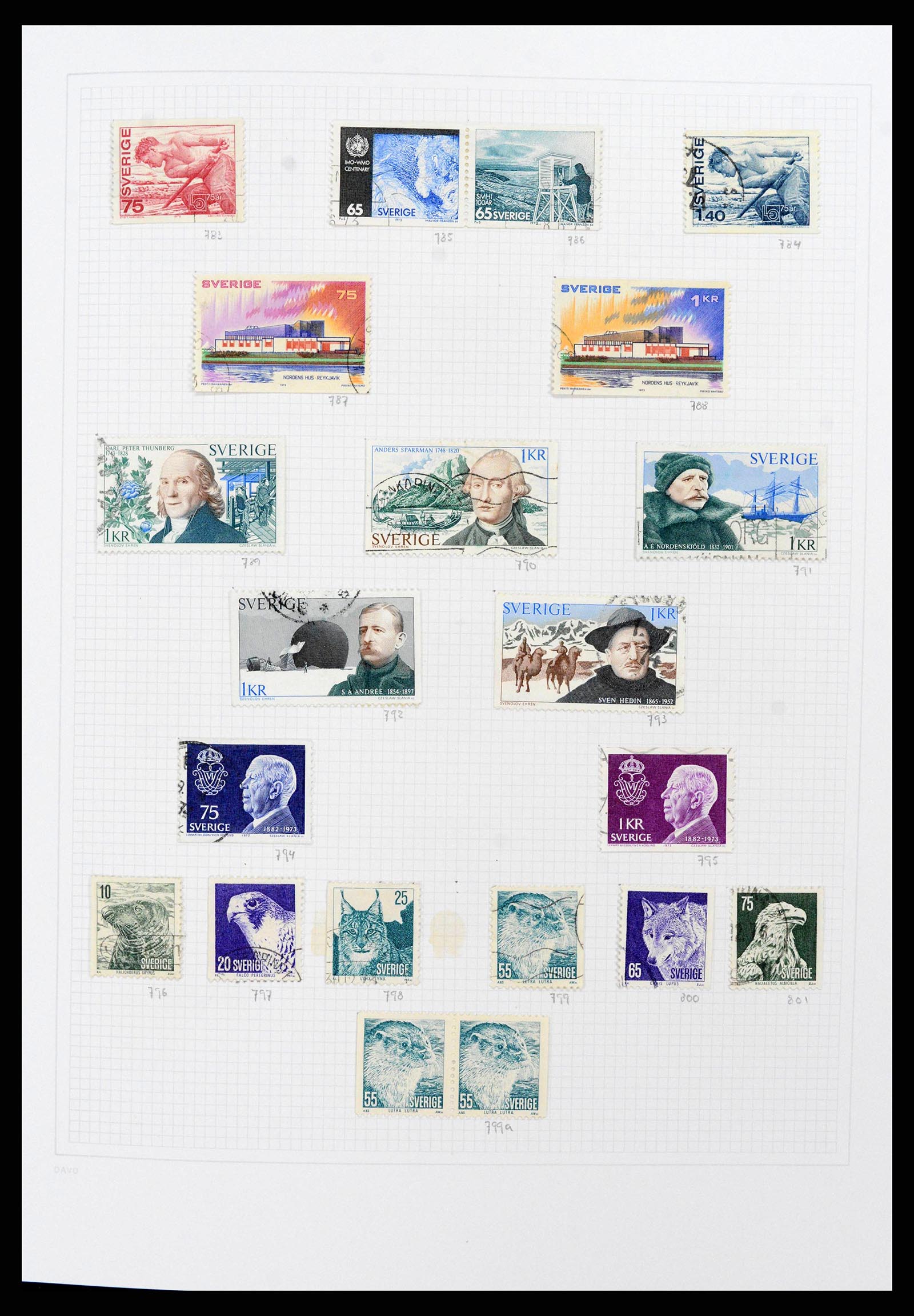 38151 0085 - Postzegelverzameling 38151 Zweden 1855-2016.