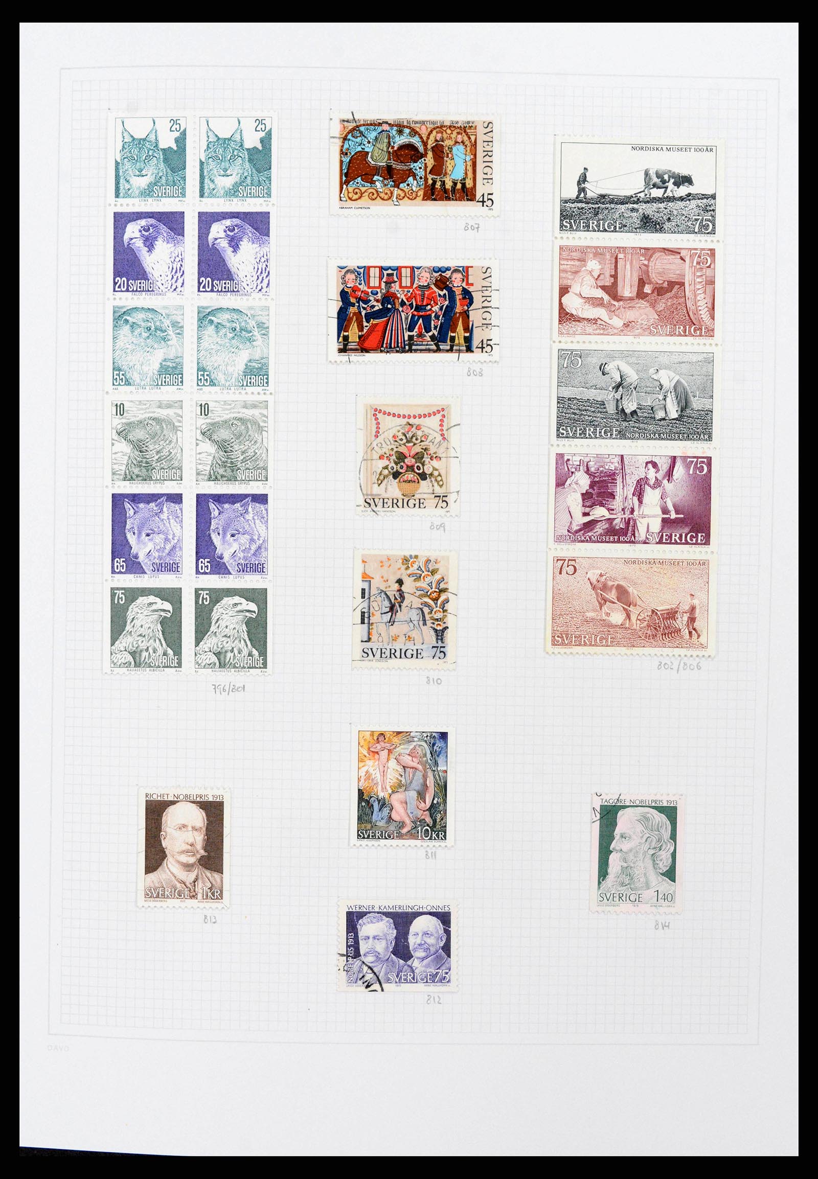38151 0086 - Postzegelverzameling 38151 Zweden 1855-2016.