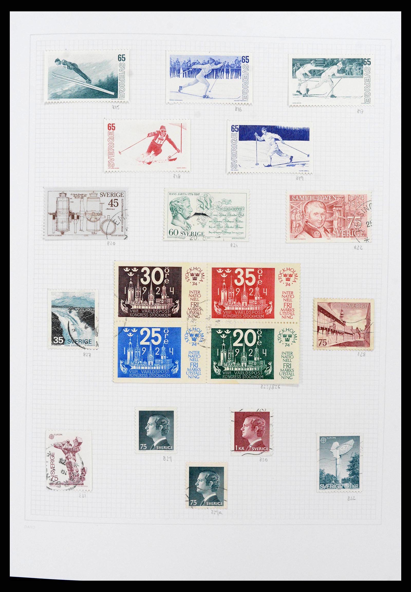 38151 0087 - Postzegelverzameling 38151 Zweden 1855-2016.