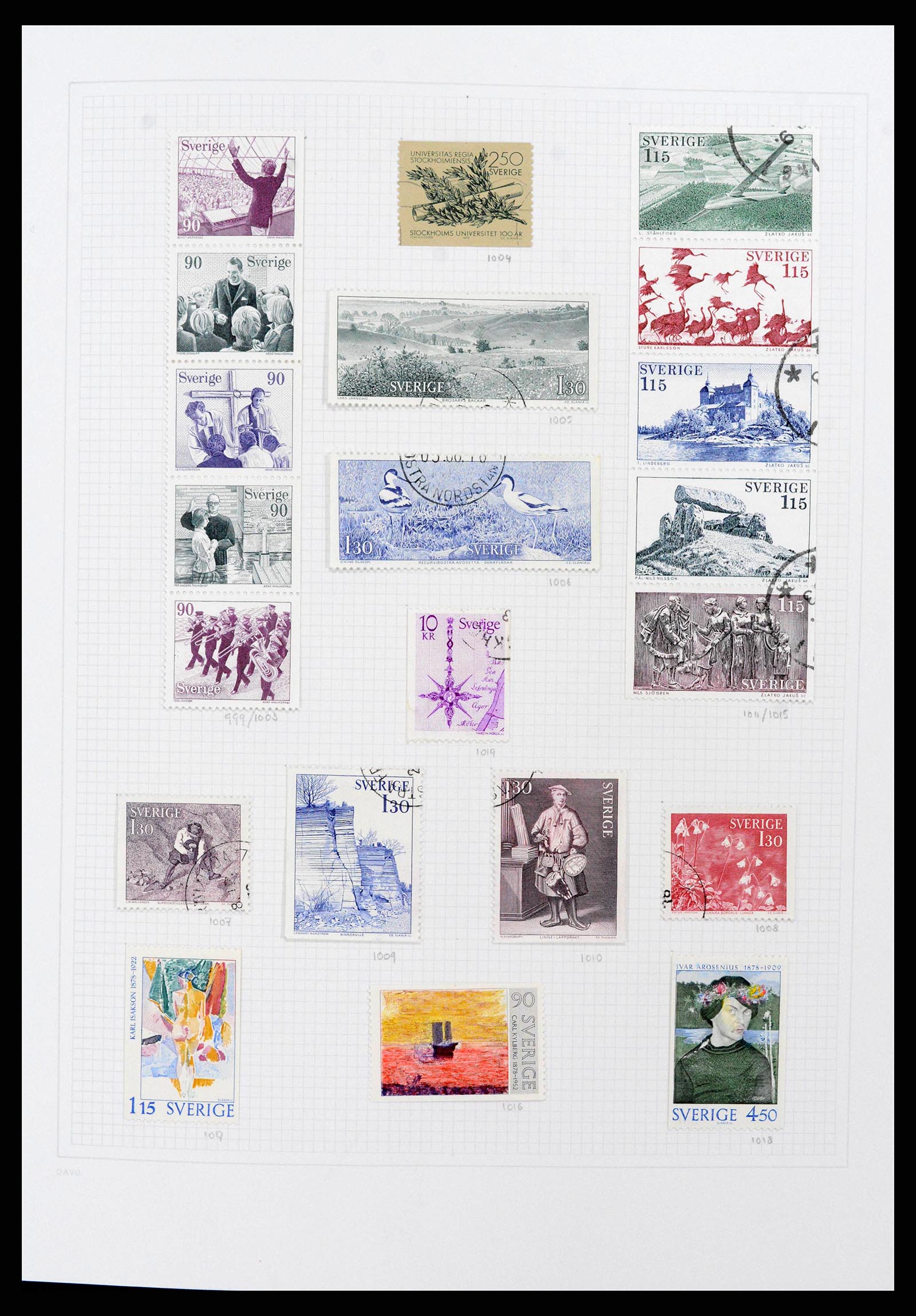 38151 0097 - Stamp collection 38151 Sweden 1855-2016.