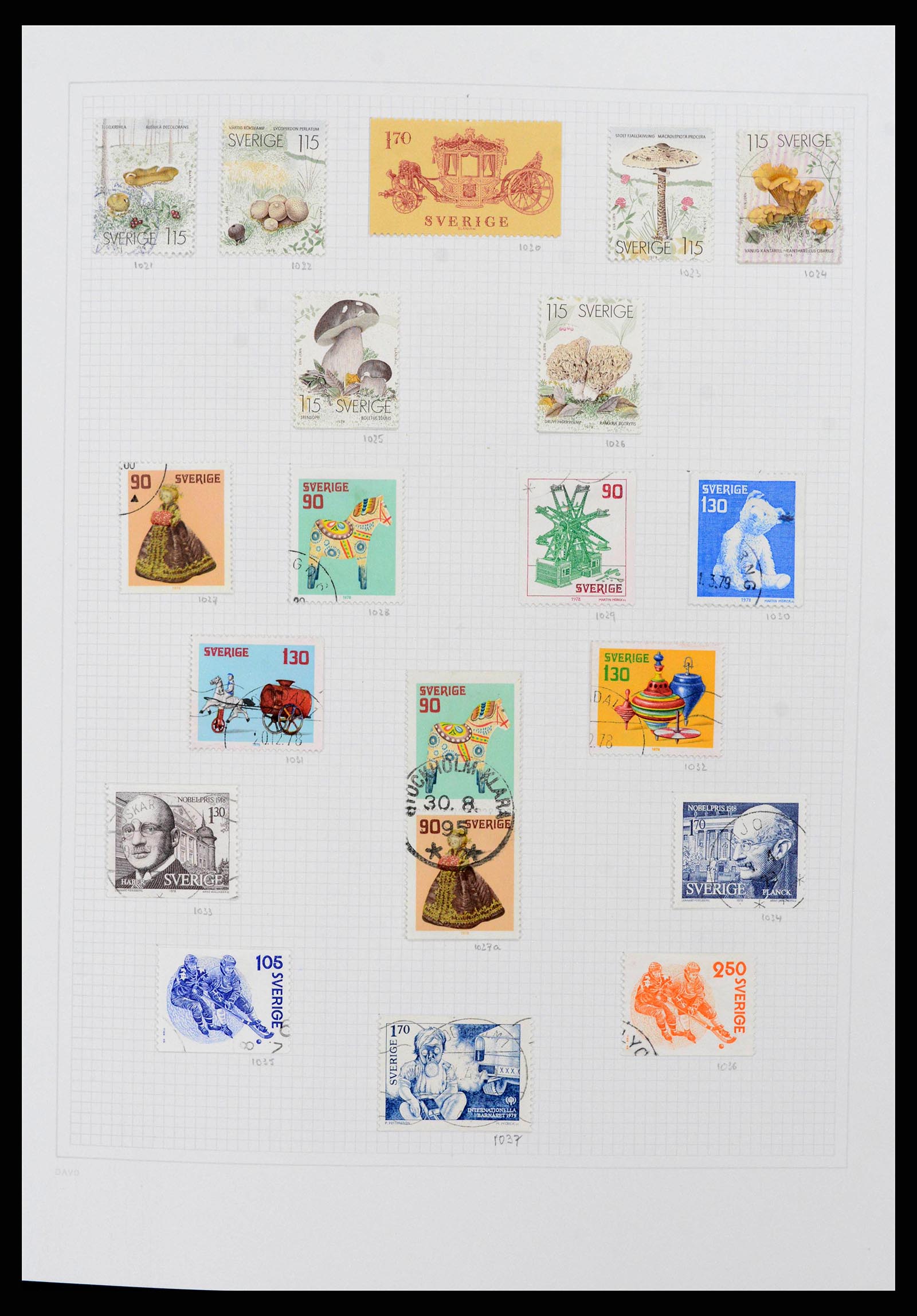 38151 0098 - Postzegelverzameling 38151 Zweden 1855-2016.
