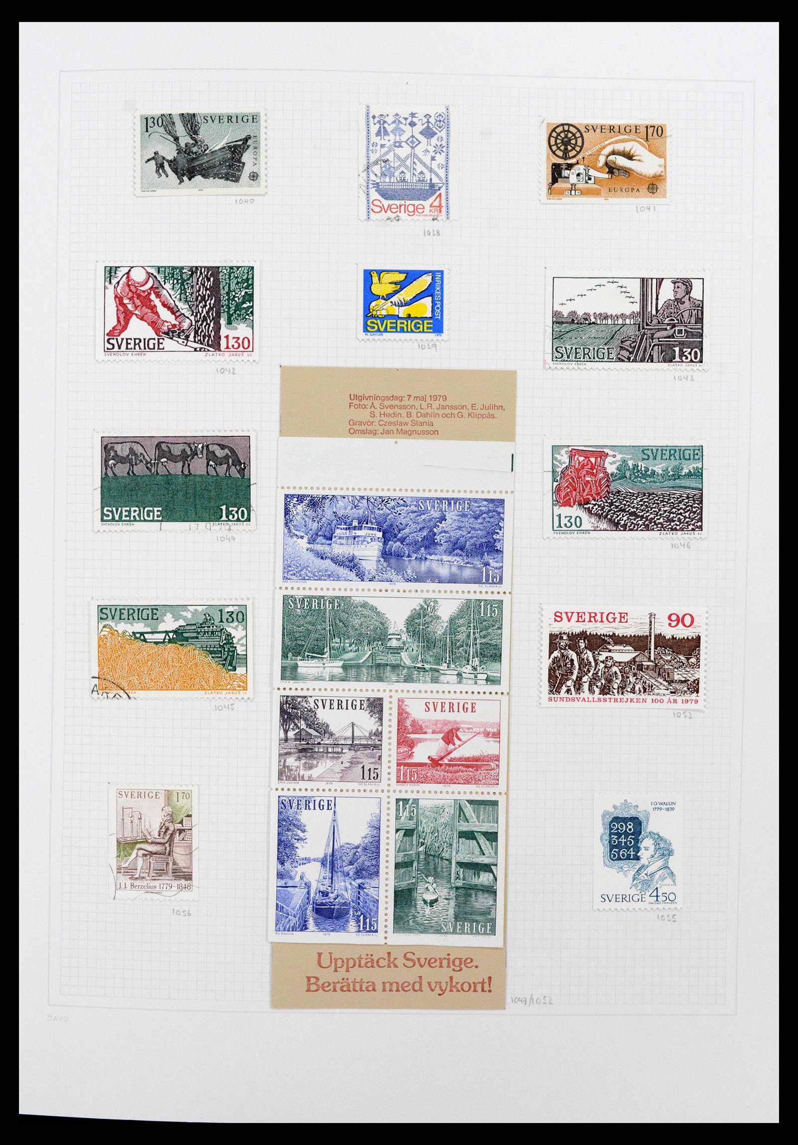 38151 0099 - Postzegelverzameling 38151 Zweden 1855-2016.
