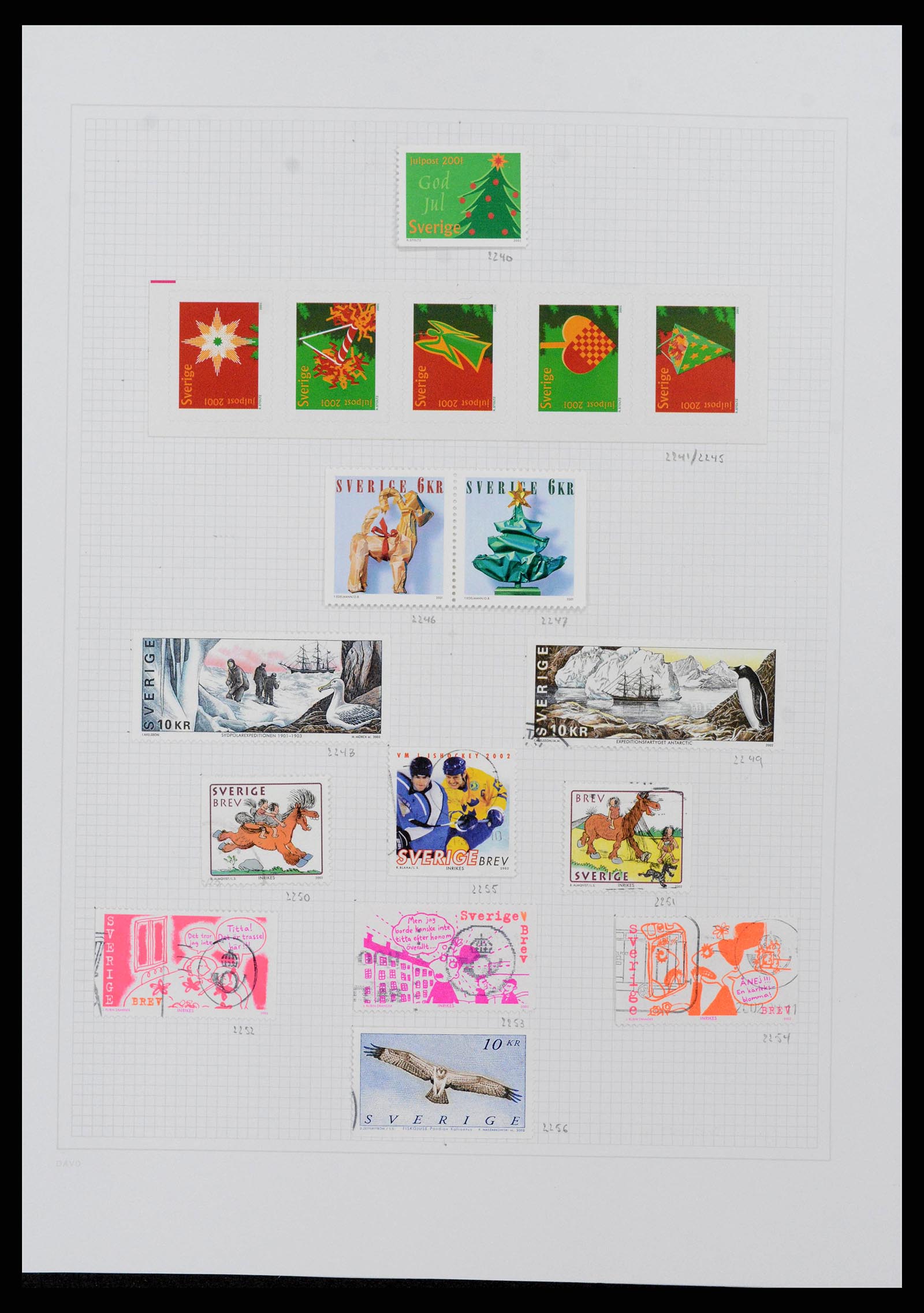 38151 0161 - Postzegelverzameling 38151 Zweden 1855-2016.