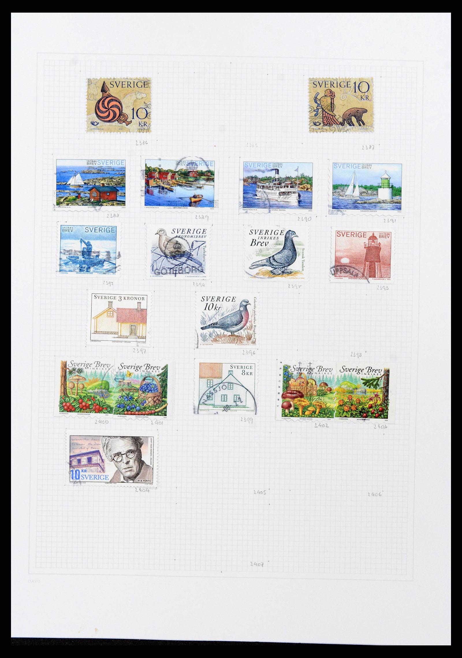 38151 0168 - Postzegelverzameling 38151 Zweden 1855-2016.