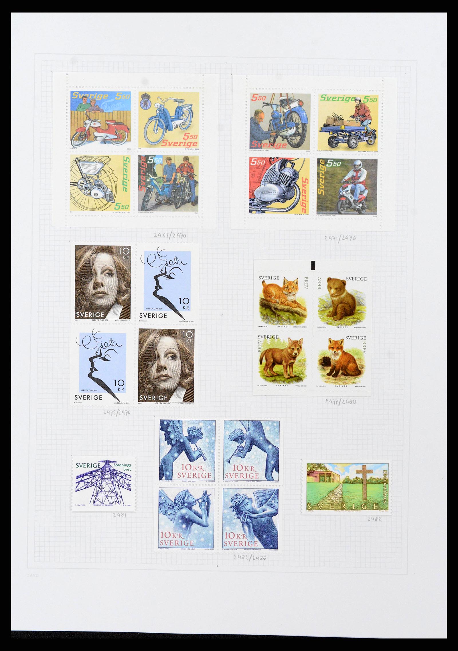 38151 0172 - Postzegelverzameling 38151 Zweden 1855-2016.