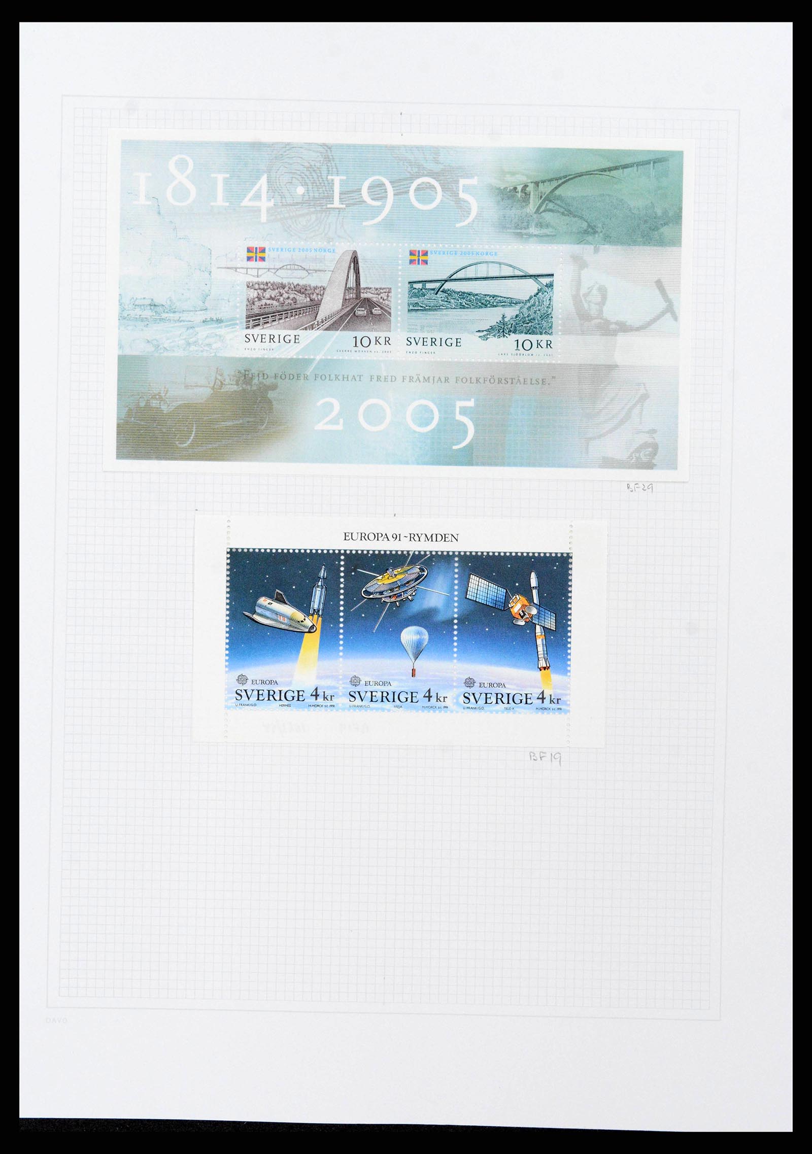 38151 0174 - Postzegelverzameling 38151 Zweden 1855-2016.