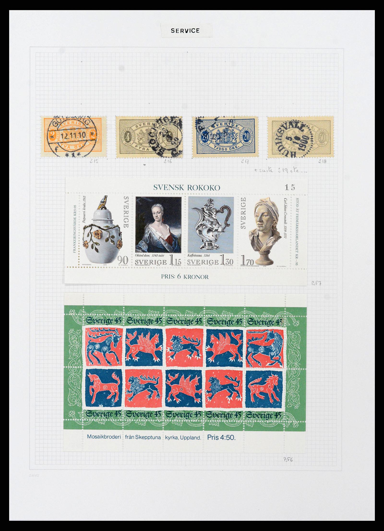 38151 0179 - Postzegelverzameling 38151 Zweden 1855-2016.