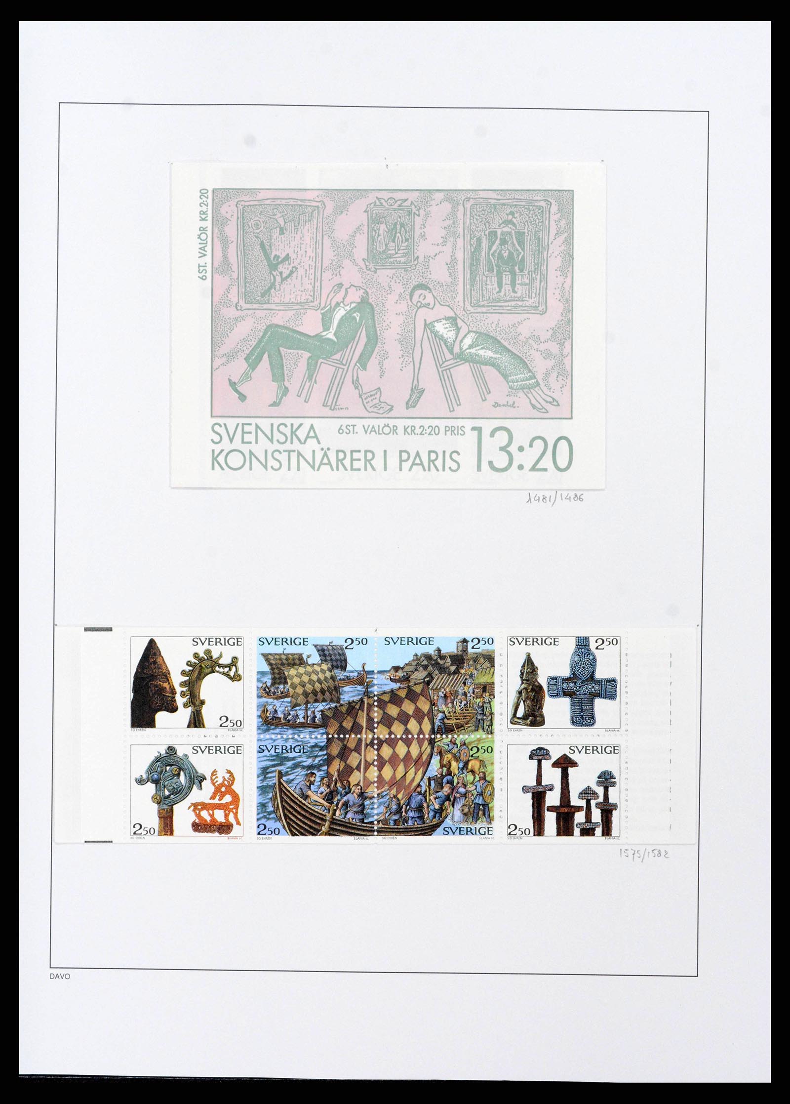 38151 0181 - Postzegelverzameling 38151 Zweden 1855-2016.