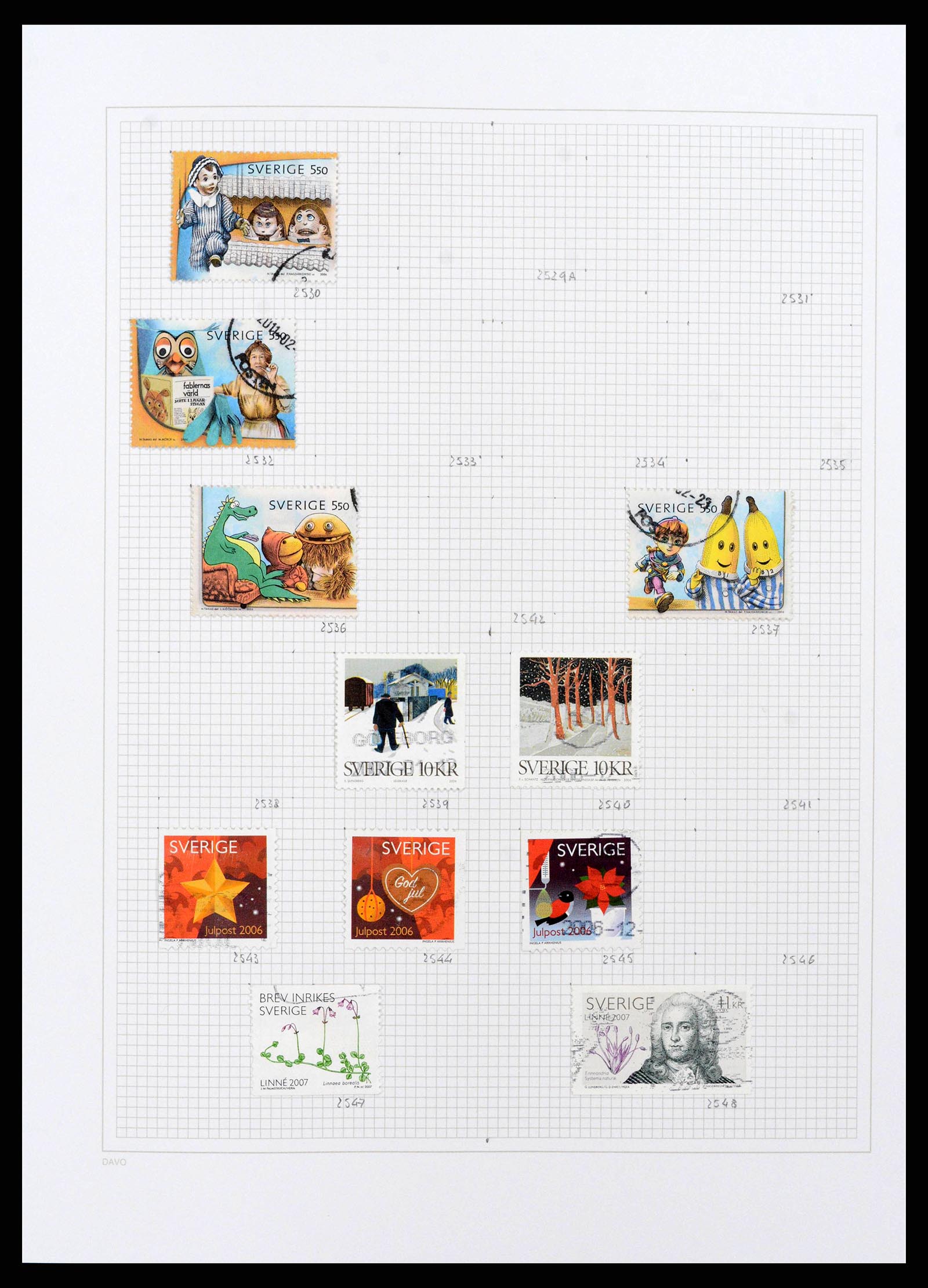 38151 0185 - Postzegelverzameling 38151 Zweden 1855-2016.