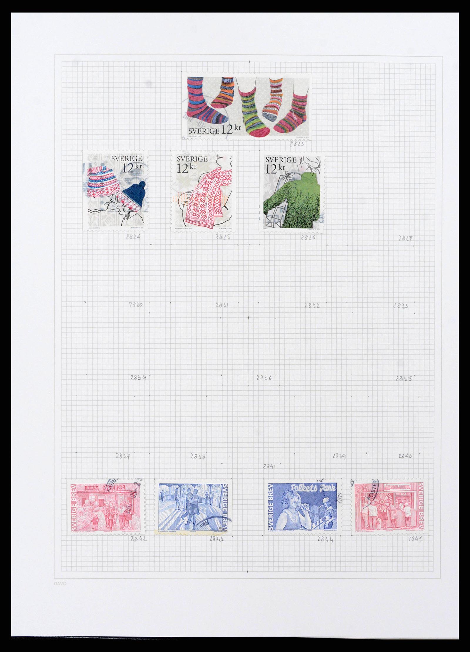 38151 0197 - Postzegelverzameling 38151 Zweden 1855-2016.
