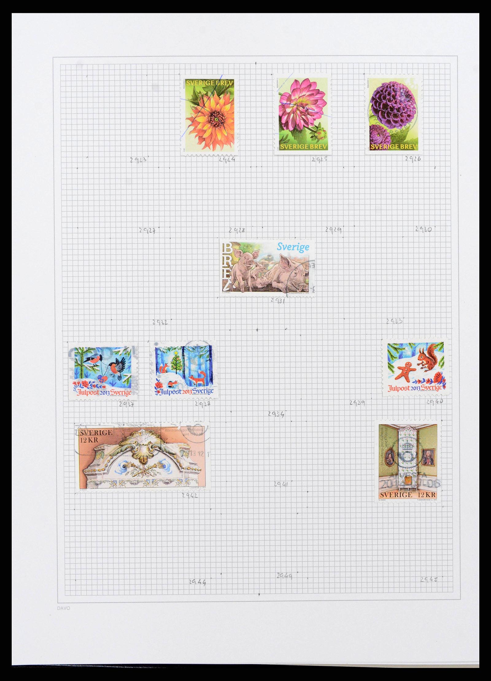 38151 0201 - Postzegelverzameling 38151 Zweden 1855-2016.