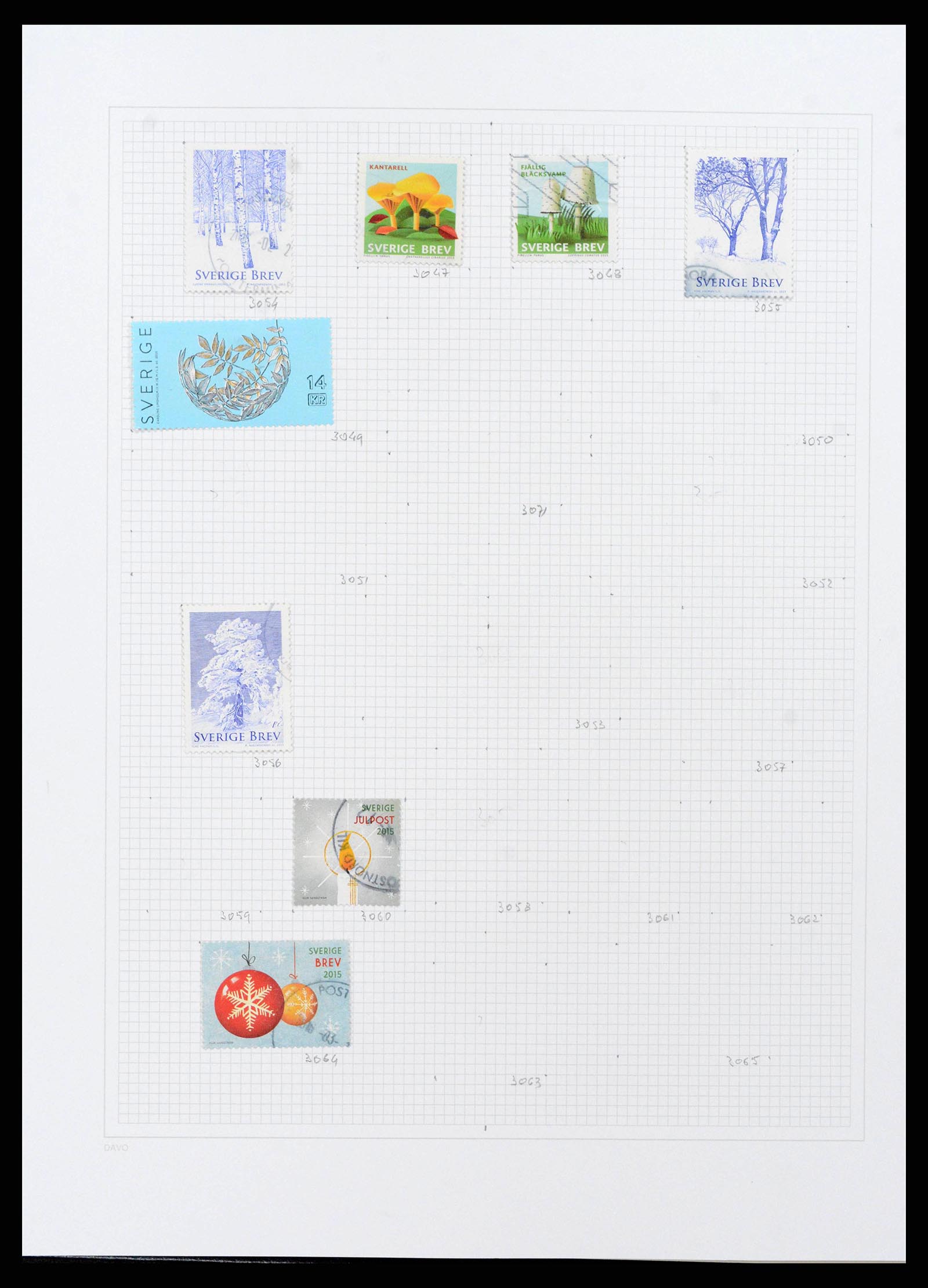 38151 0206 - Postzegelverzameling 38151 Zweden 1855-2016.