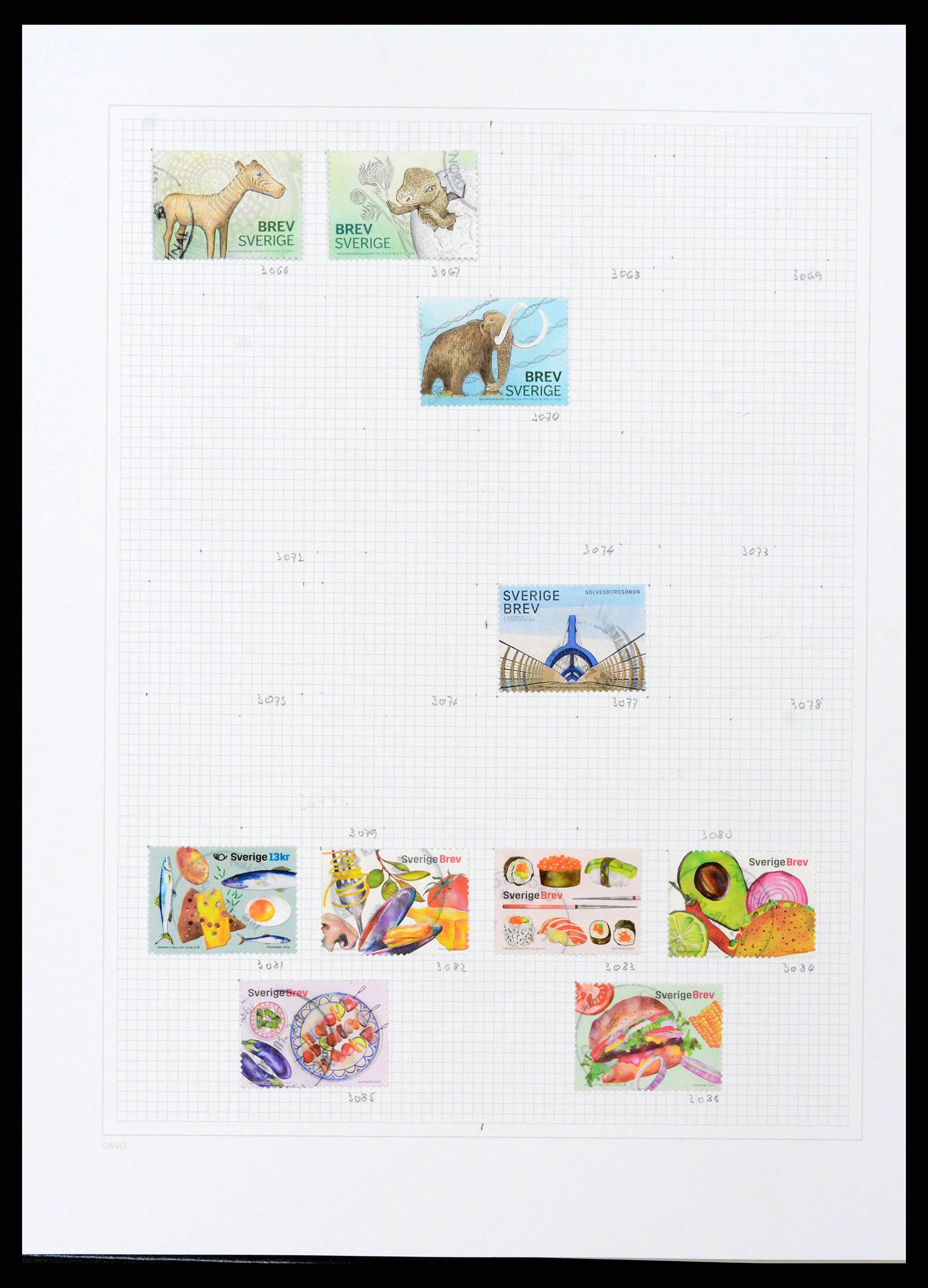 38151 0207 - Postzegelverzameling 38151 Zweden 1855-2016.