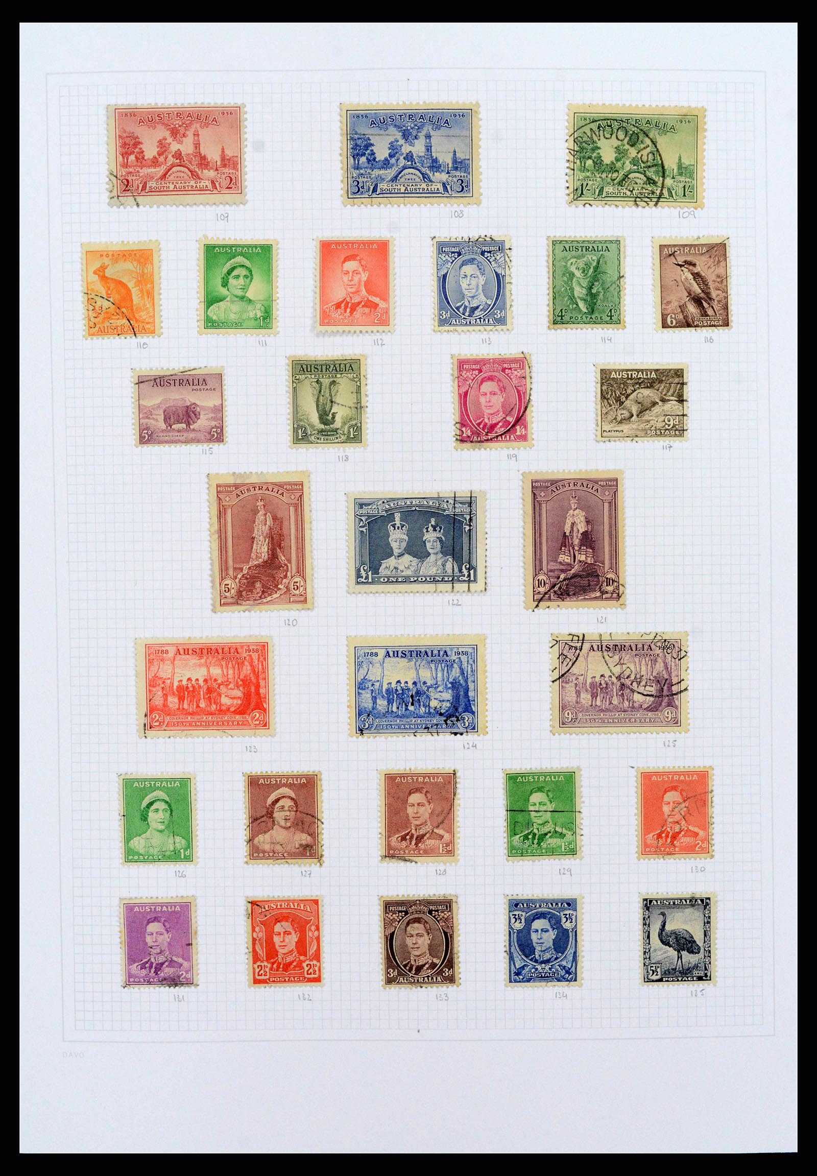 38152 0005 - Postzegelverzameling 38152 Australië 1913-2017.