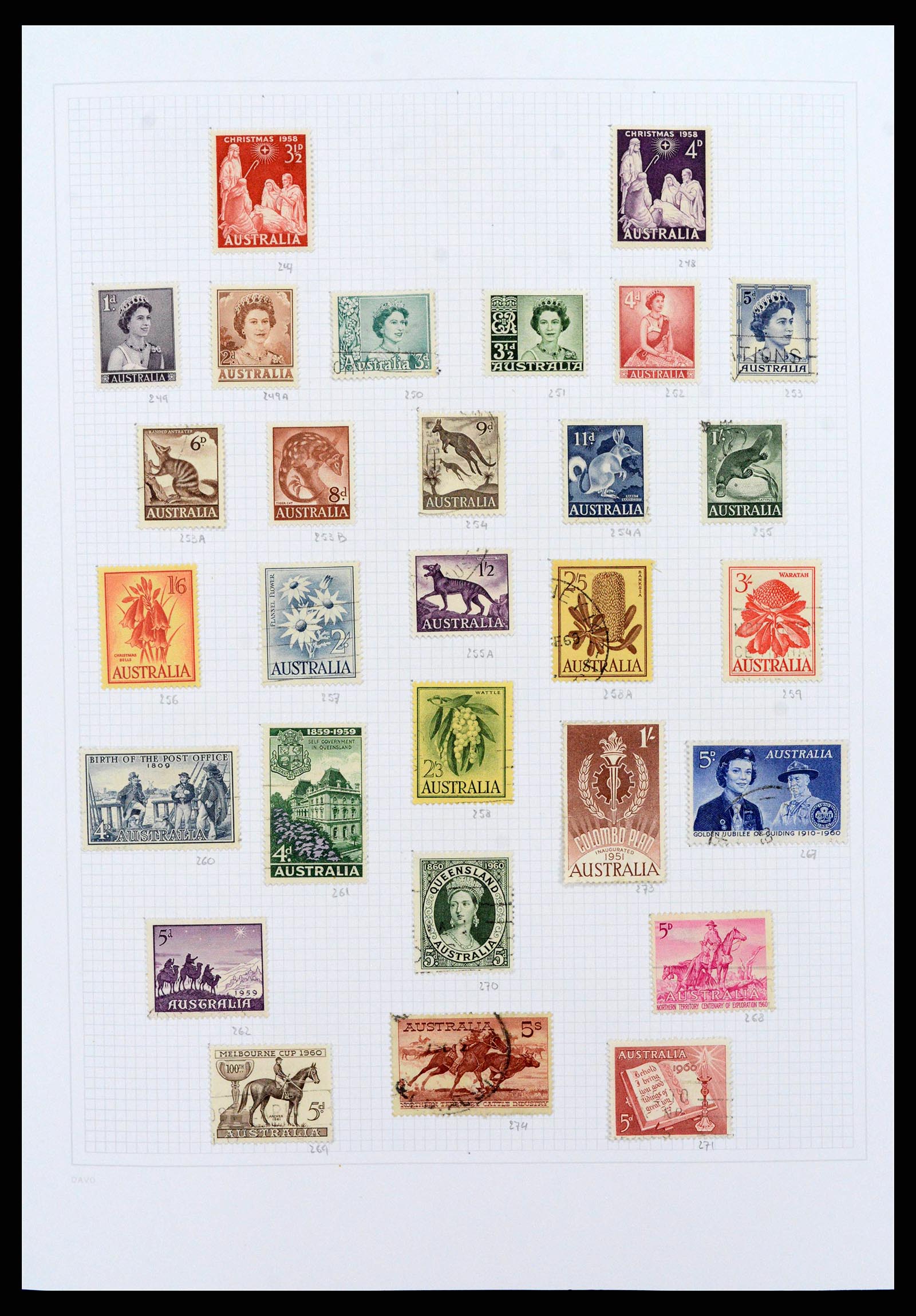 38152 0011 - Postzegelverzameling 38152 Australië 1913-2017.